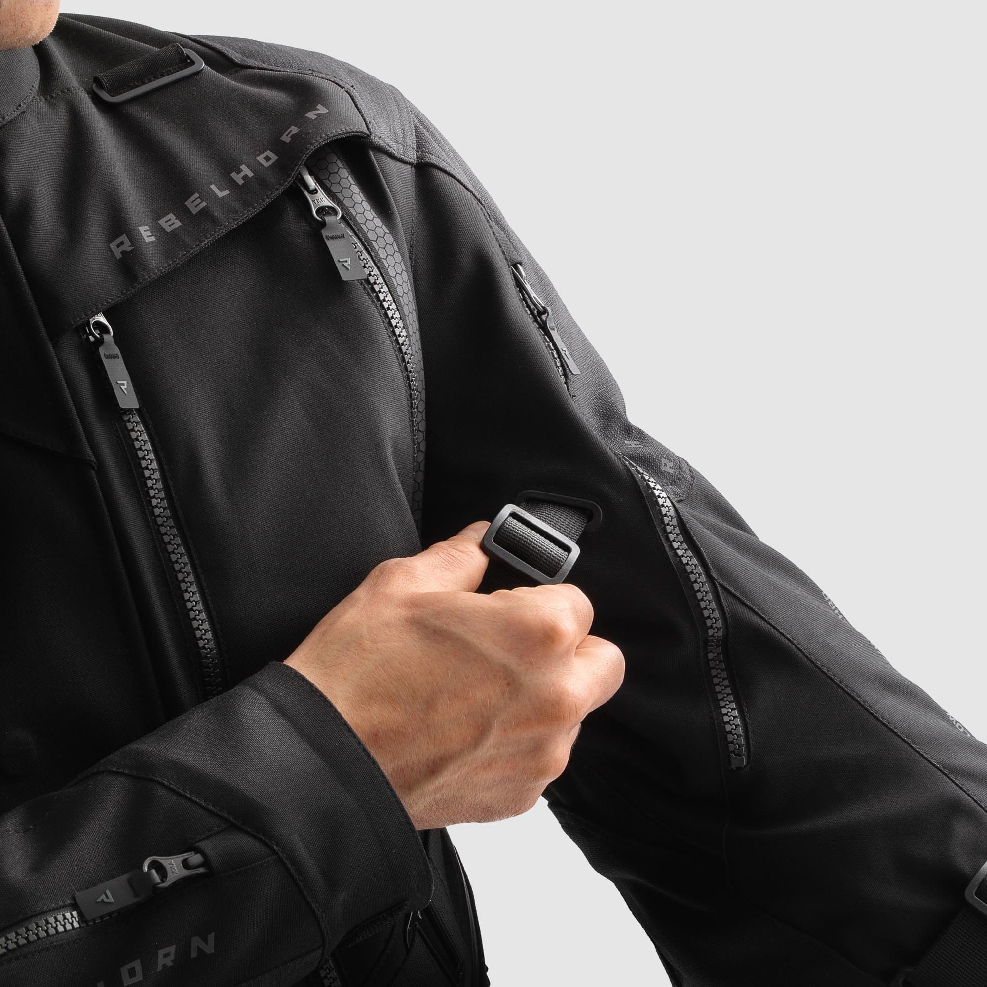 Rebelhorn Hardy 3.0 waterproof Motorcycle Textile Jacket black L Figure 8