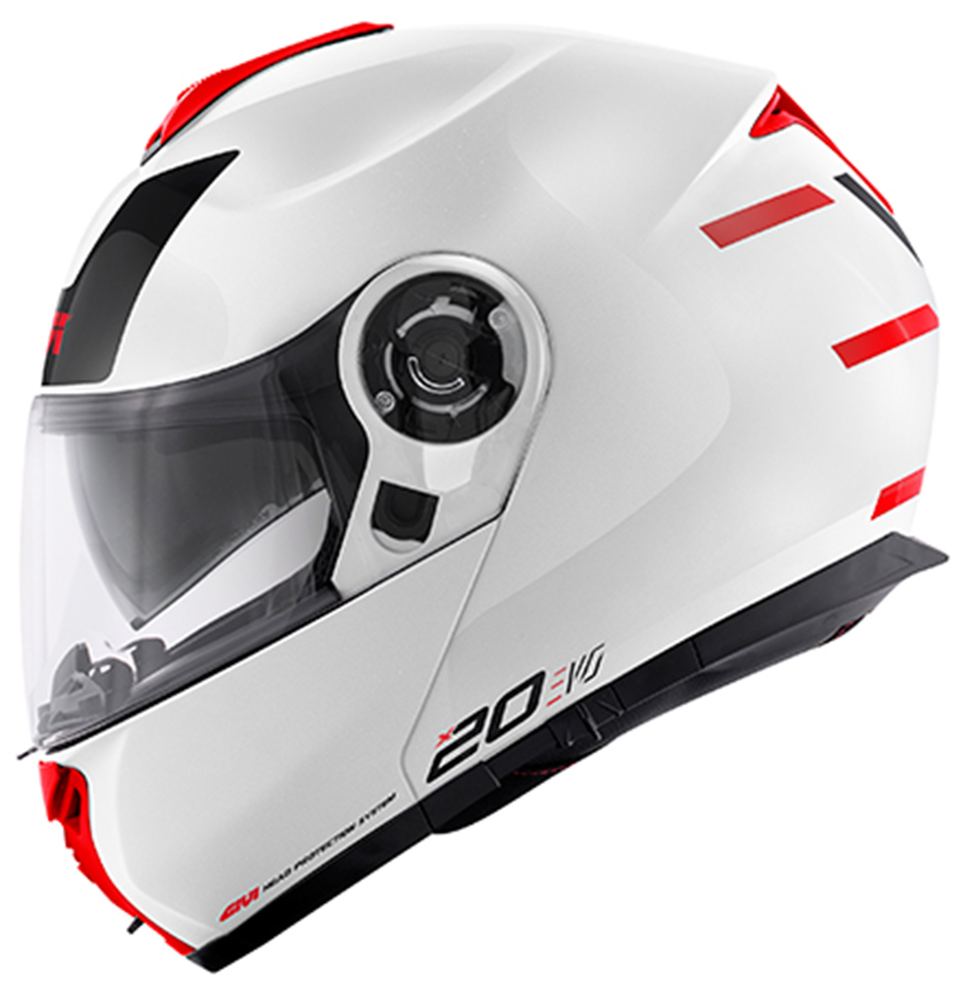GIVI X.20 Expedition Evo Casco abatible blanco/rojo XL Figura 1