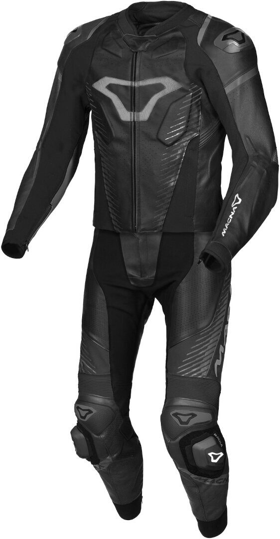 Macna Tronniq perforated Two Piece Motorcycle Leather Suit black 54 Figure 1
