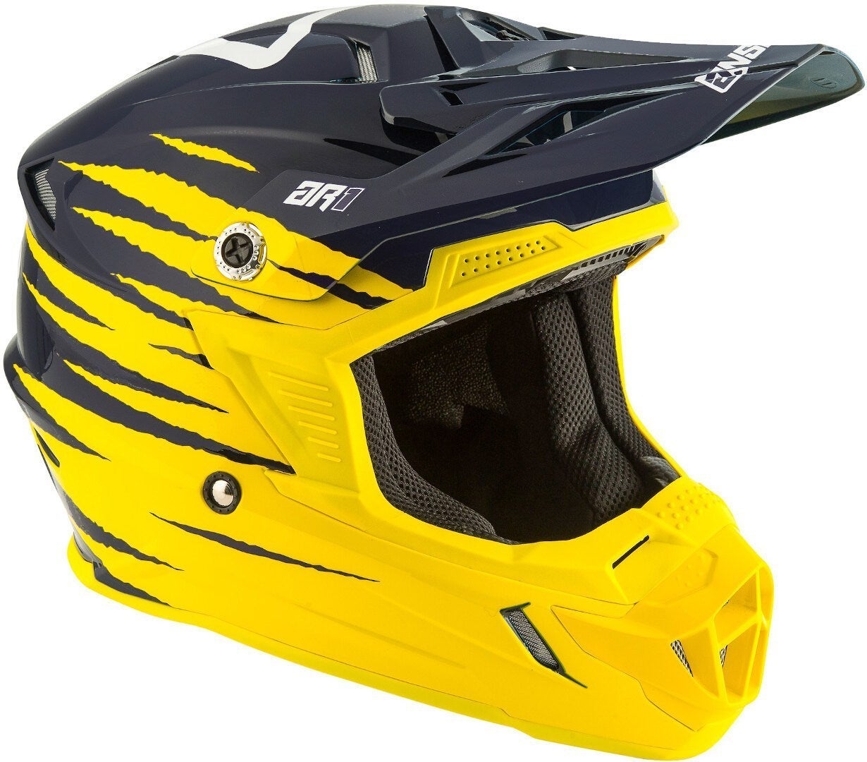 Answer AR-1 Pro Glow Motocross hjelm gul/sort S (54/56) Figur 2