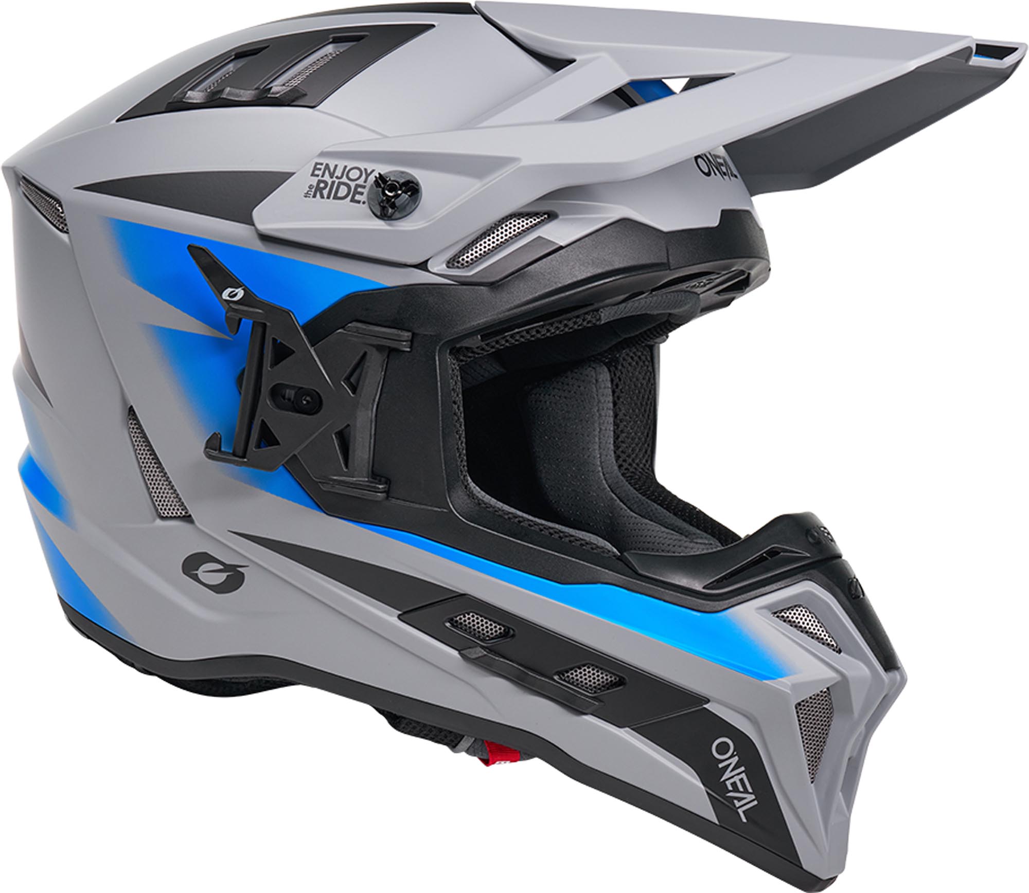 Oneal EX-SRS Magma Casco da motocross grigio/blu S (55/56) Figura 8