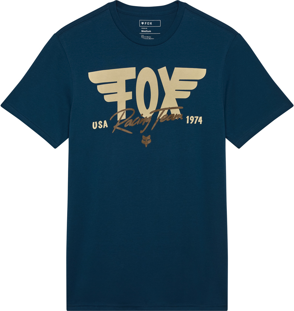 FOX Winged Premium T-Shirt blau L Abbildung 1