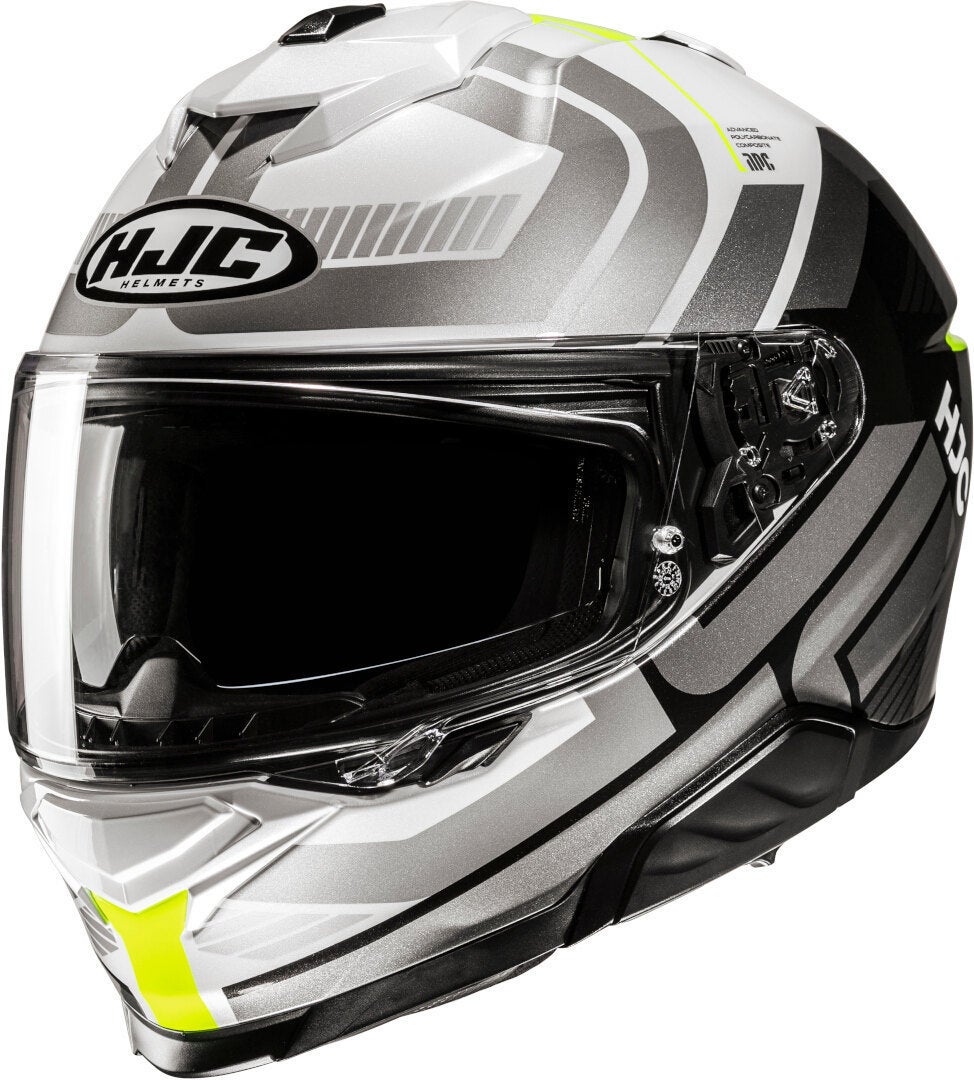 HJC i71 Viz Casque Blanc/Gris/Jaune XL (60/61) Figure 1
