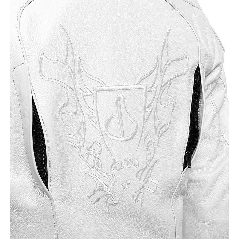 Bores Caroline Ladies Leather Jacket Waterproof Damer læderjakke Fløde 44 Figur 5