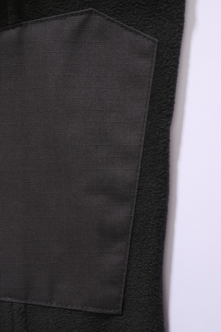 Brandit Fleece Ripstop Pull demi-zip noir 7XL Figure 2
