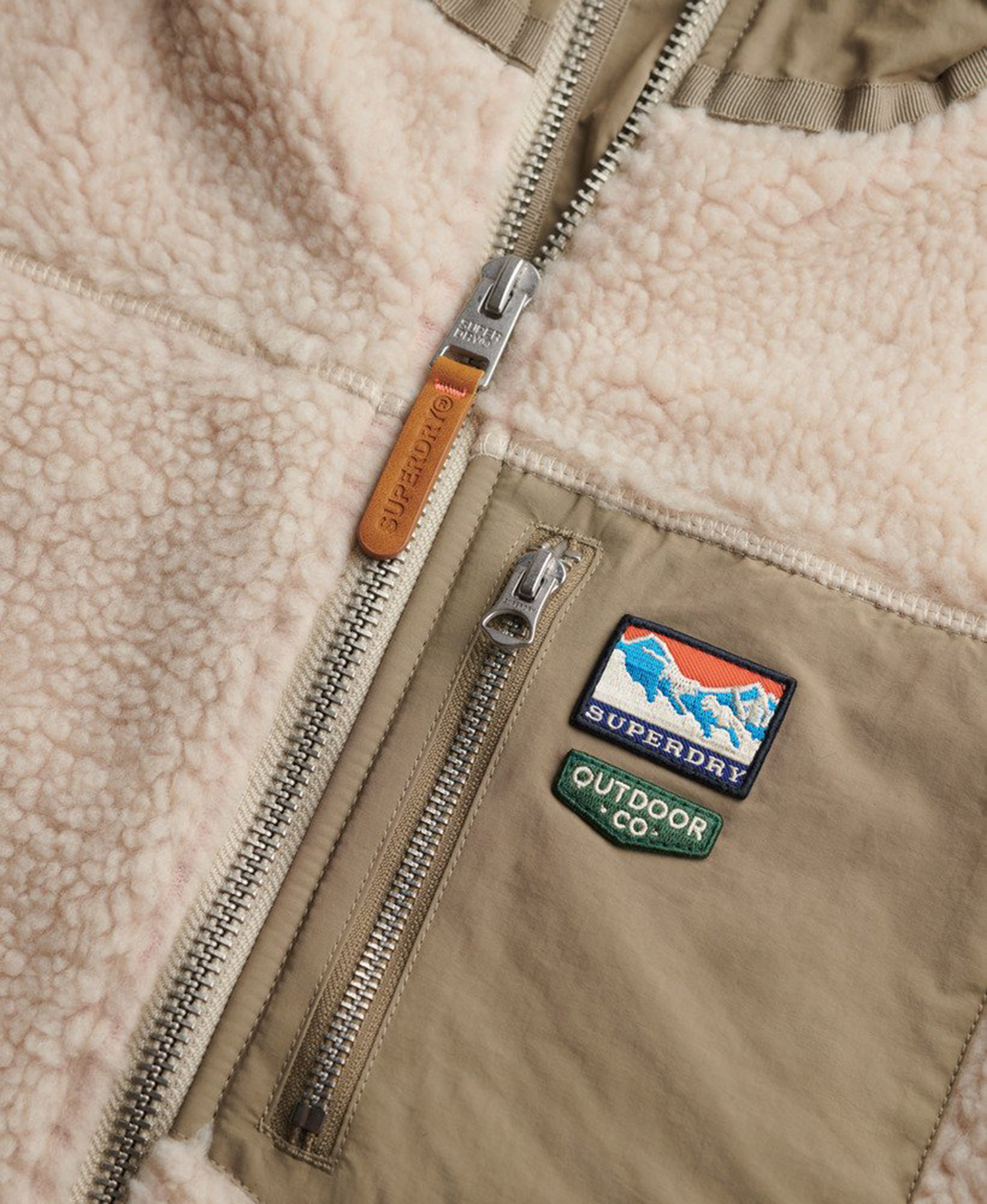 Superdry & Co Mountain Fleecestakki Beige M Kuva 2