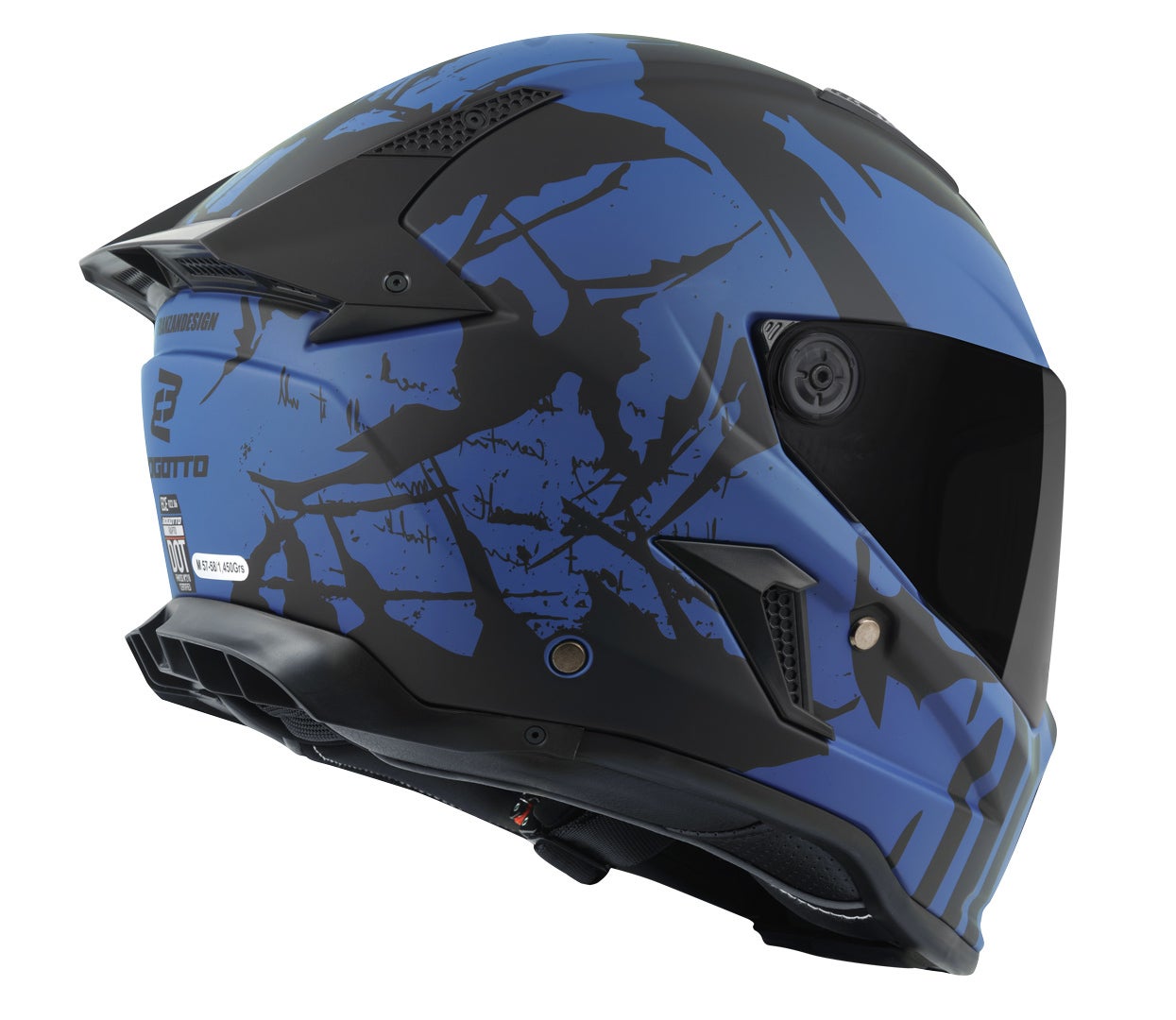 Bogotto Rapto Demon Helmet blue matt XL Figure 3
