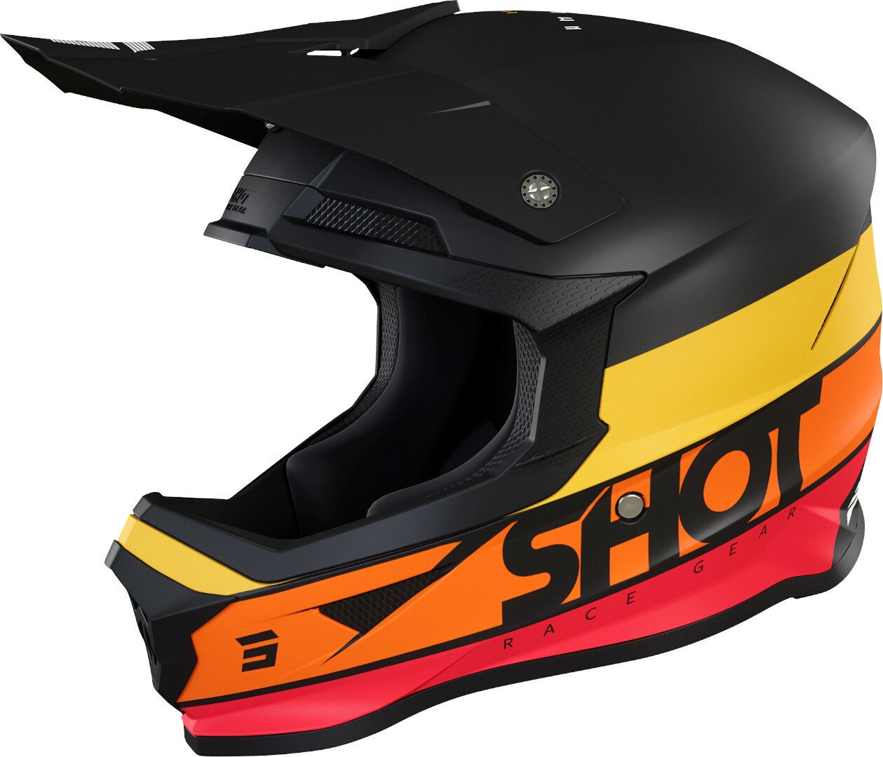 Shot Furious Story Motocross hjelm sort/orange M (57/58) Figur 1