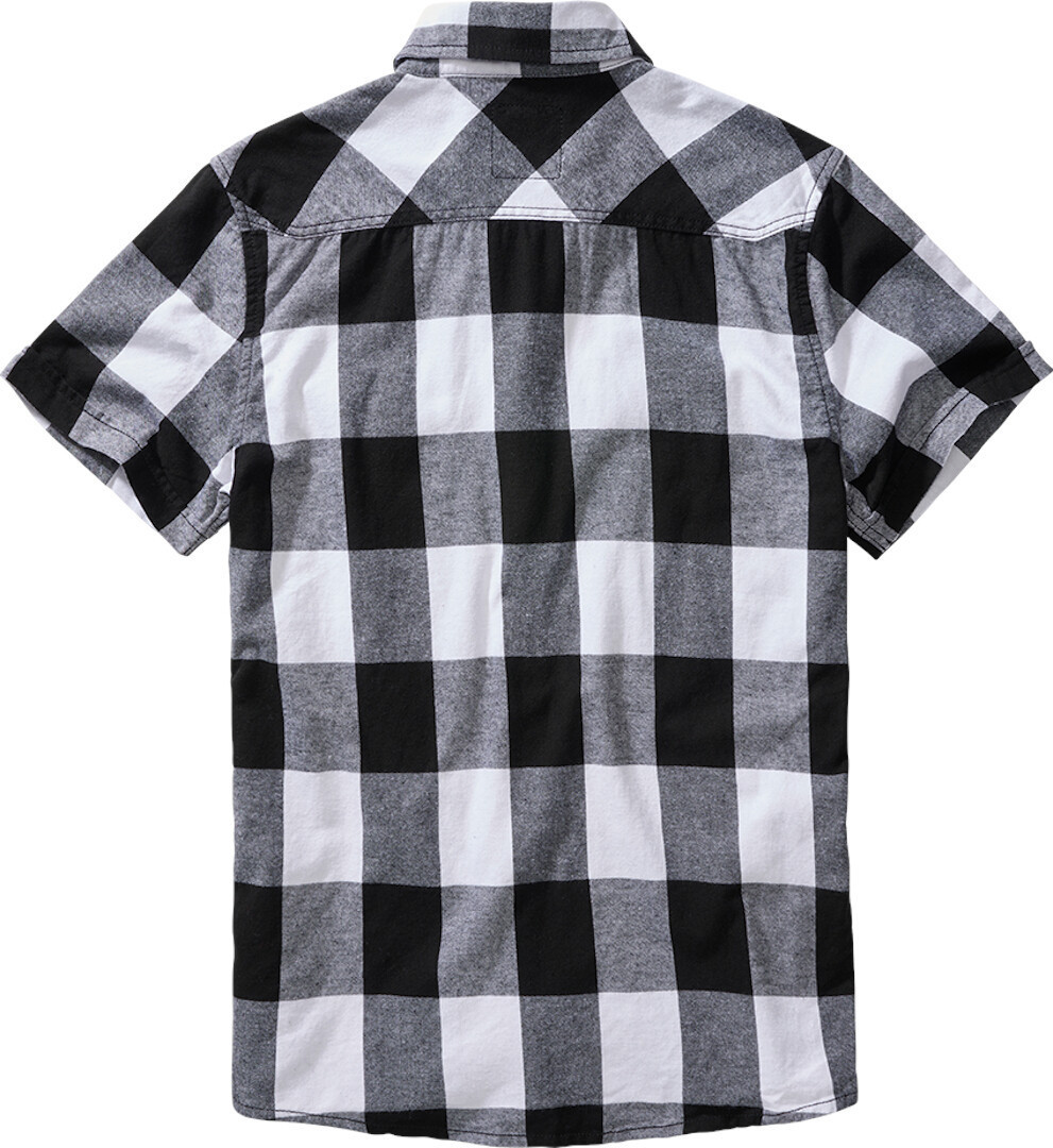 Brandit Checkshirt Kortärmad skjorta vit/svart 4XL Figur 2