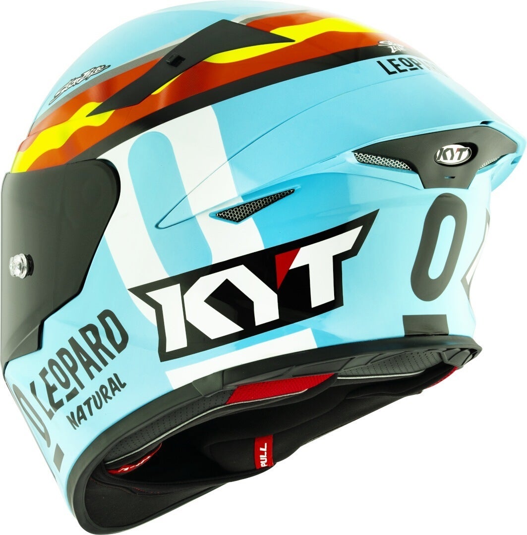 KYT TT-Revo Leopard Replica Helm rot/gelb S (55/56) Abbildung 2