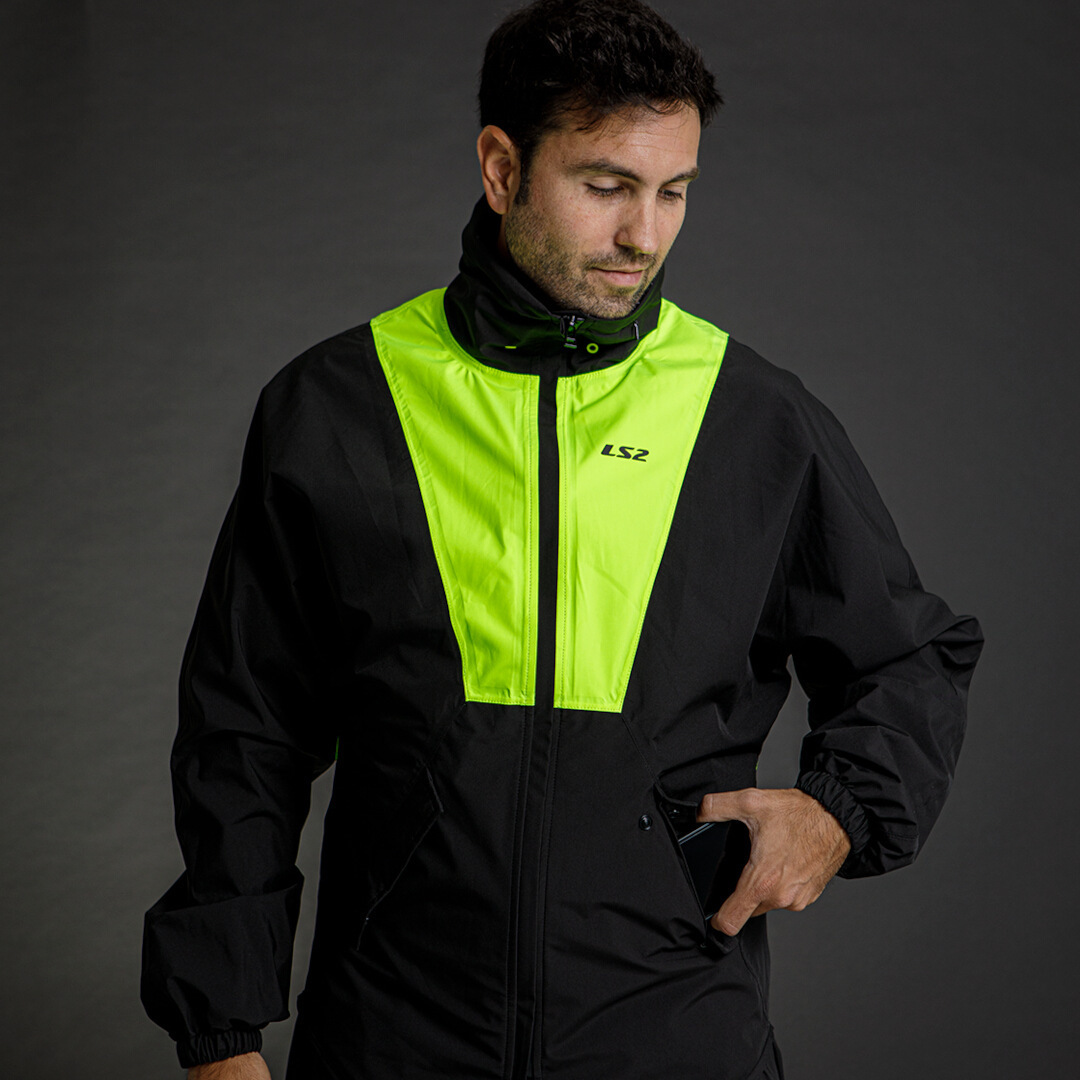 LS2 X-Rain Motorrad Regenjacke XS/S Abbildung 9