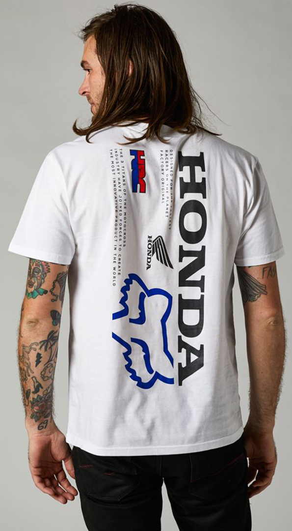 FOX Honda Premium Camiseta Branco M Figura 3