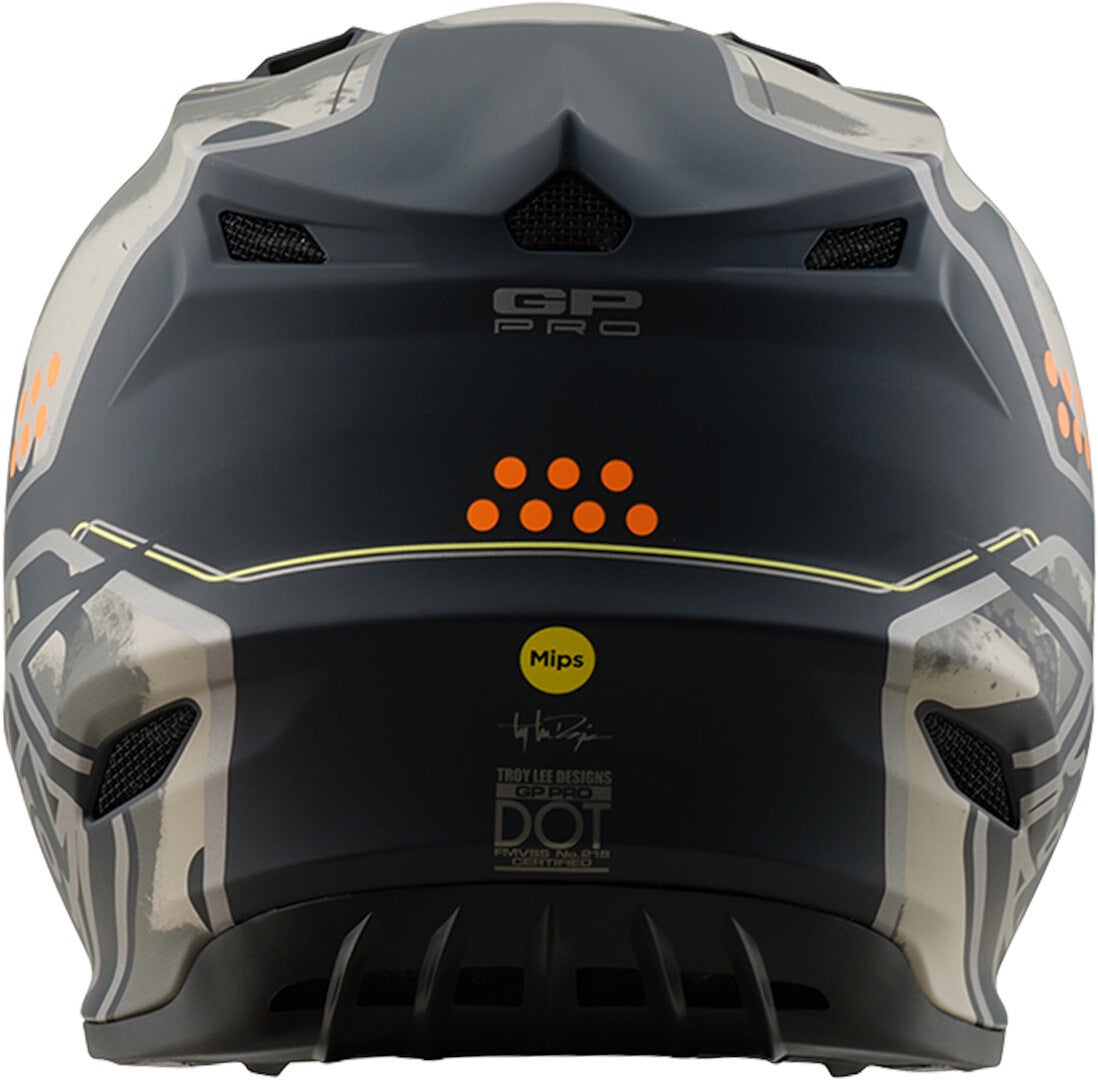Troy Lee Designs GP Pro MIPS Trooper Motoross Hjelm sort/grå/grøn S (55/56) Figur 4
