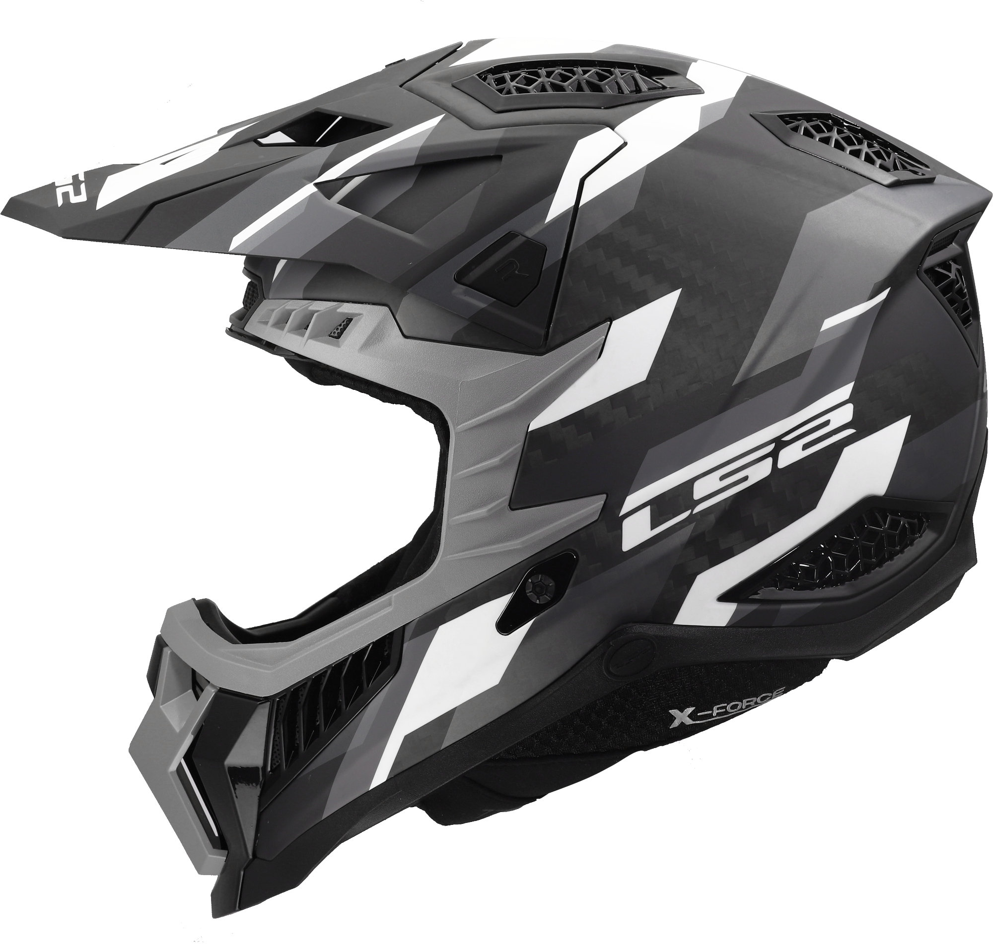 LS2 MX703 X-Force Phantom Casco da motocross nero/grigio S (55/56) Figura 9