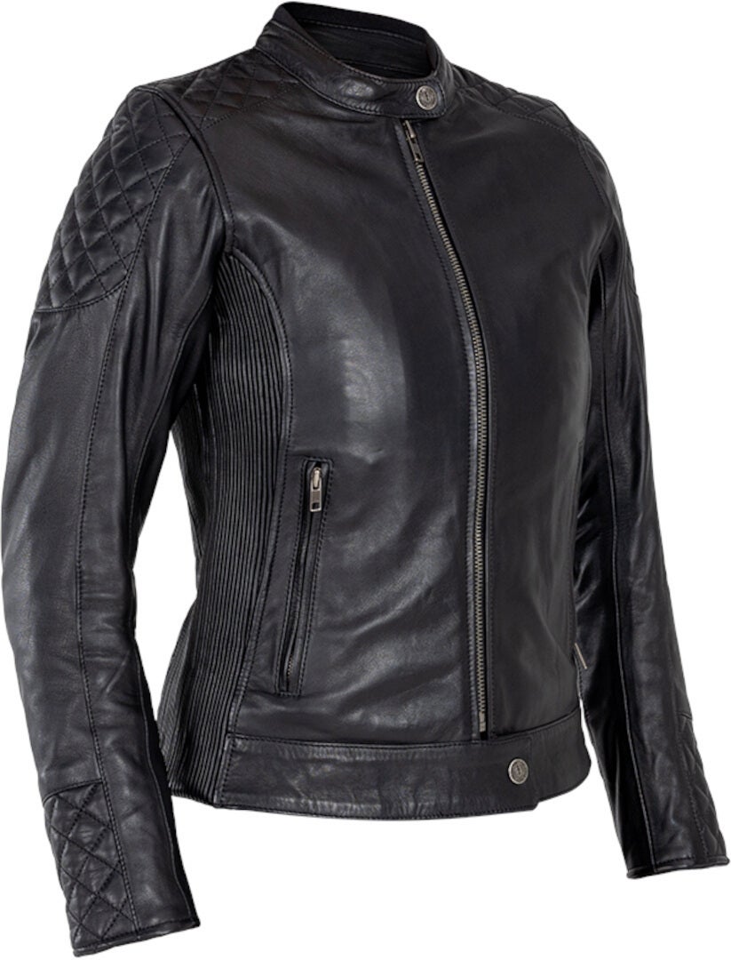Side view of John Doe Adina Ladies Motorcycle Leather Jacket