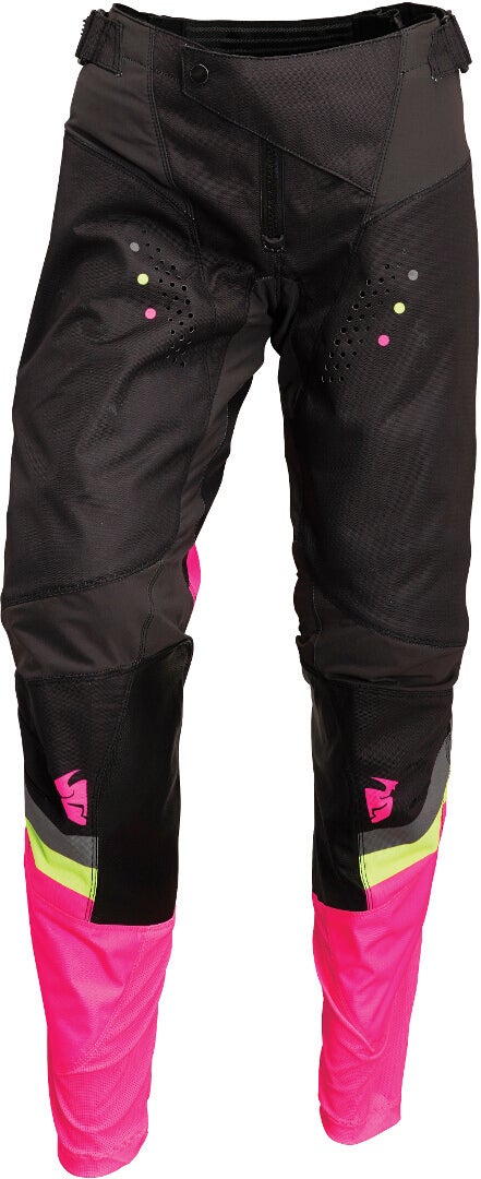 Thor Pulse Rev Motocross bukser til damer grå/pink 9/10 Figur 1