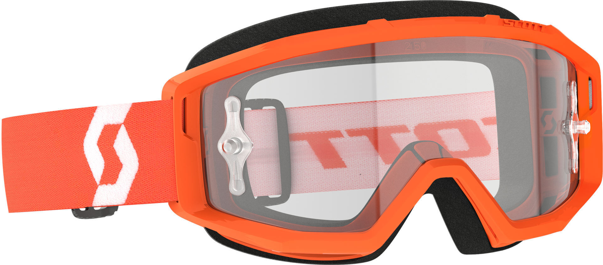 Scott Primal Clear Motocrossglasögon orange/vit Figur 1