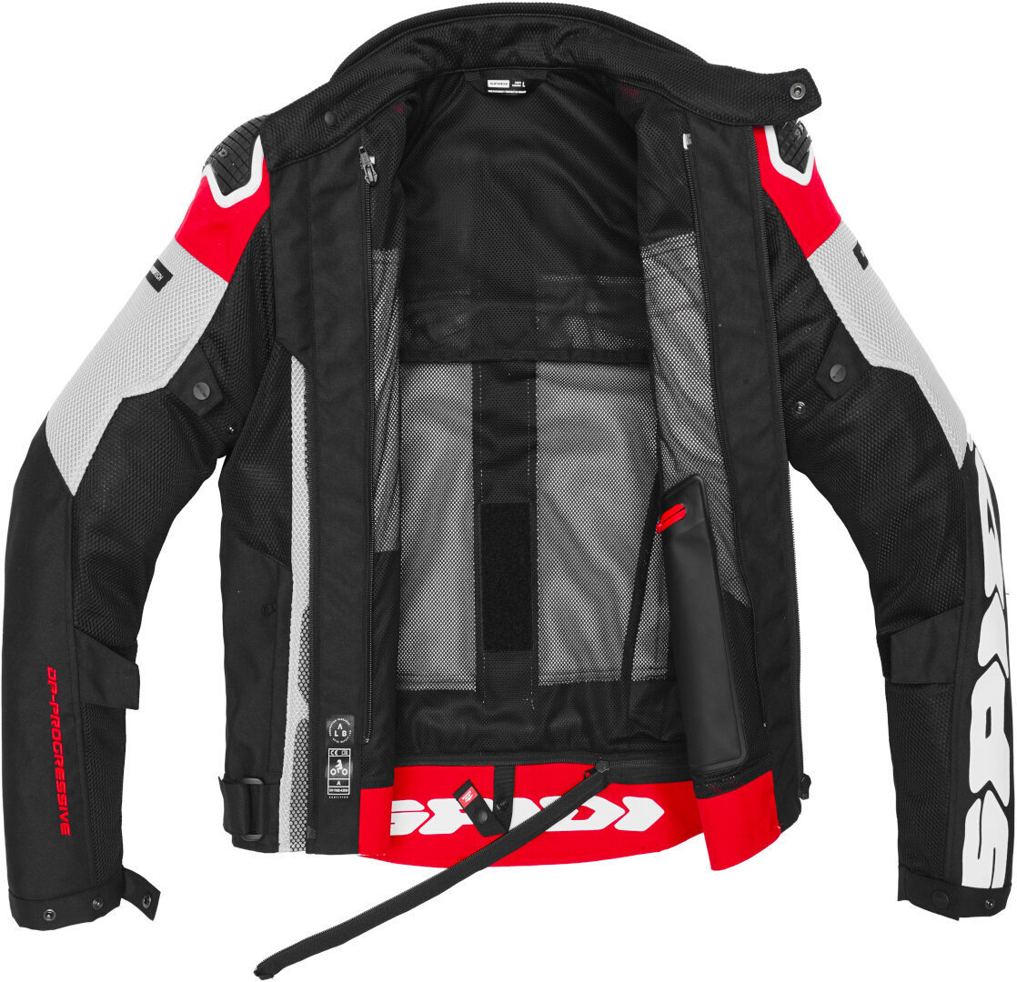 Spidi Progressive Net H2Out Giacca tessile moto rosso L Figura 3