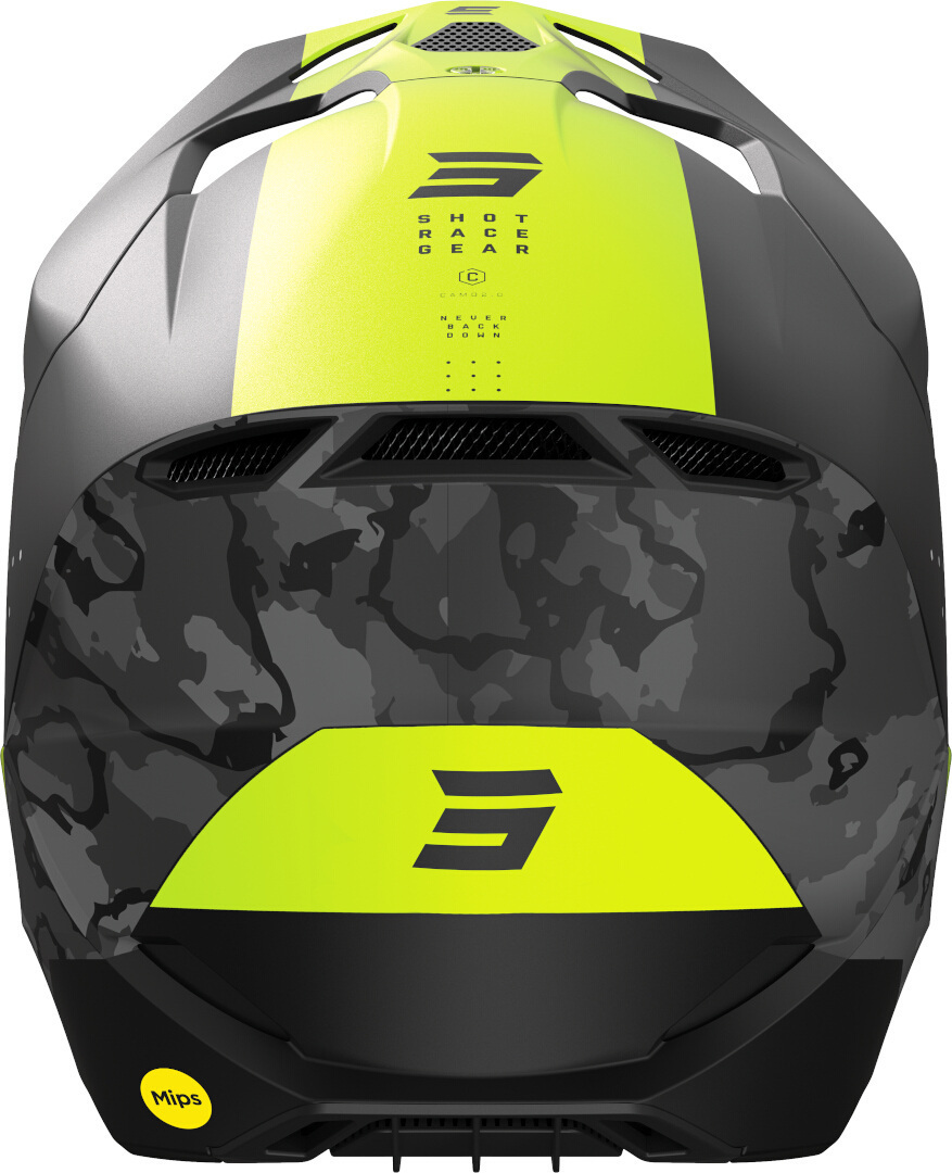 Shot Race Camo Cască de motocross negru/galben-neon XS (53/54) Figura 2
