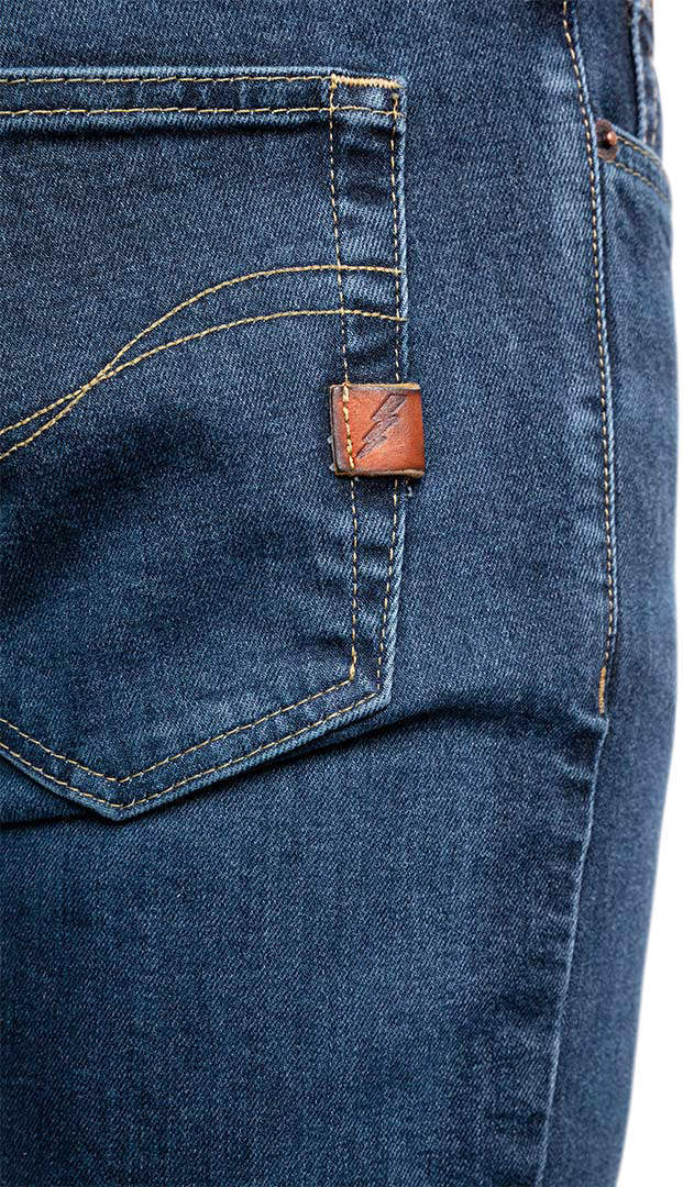 John Doe Pioneer Mono Vaqueros de moto Blue Stone Wash 32 L36 Figura 6