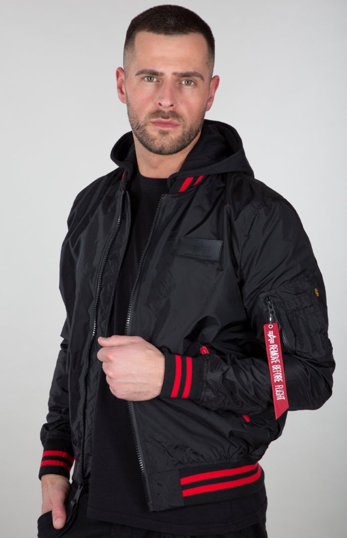 Alpha Industries MA-1 TT Hood Defense Kurtka schwarz M Rysunek 3
