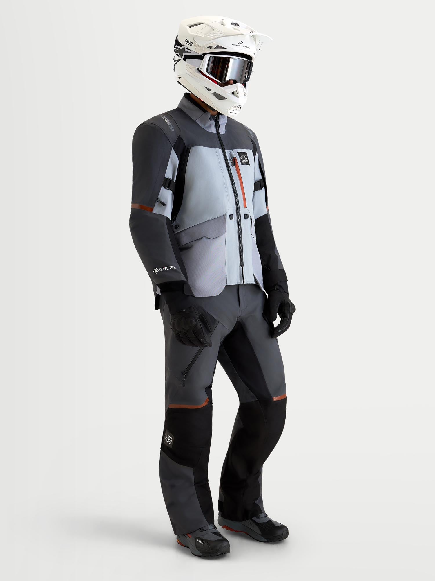 Alpinestars ST-7 V2 2L Gore-Tex waterdichte motorfiets textieljas grijs/zwart 3XL Figuur 8