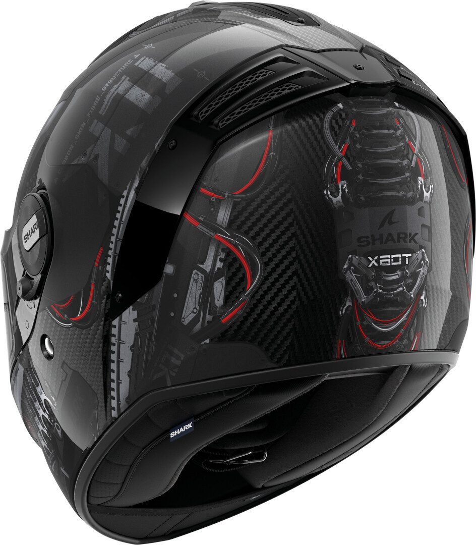 Shark Spartan RS Xbot Carbon Helm schwarz/grau/rot M (57/58) Abbildung 3