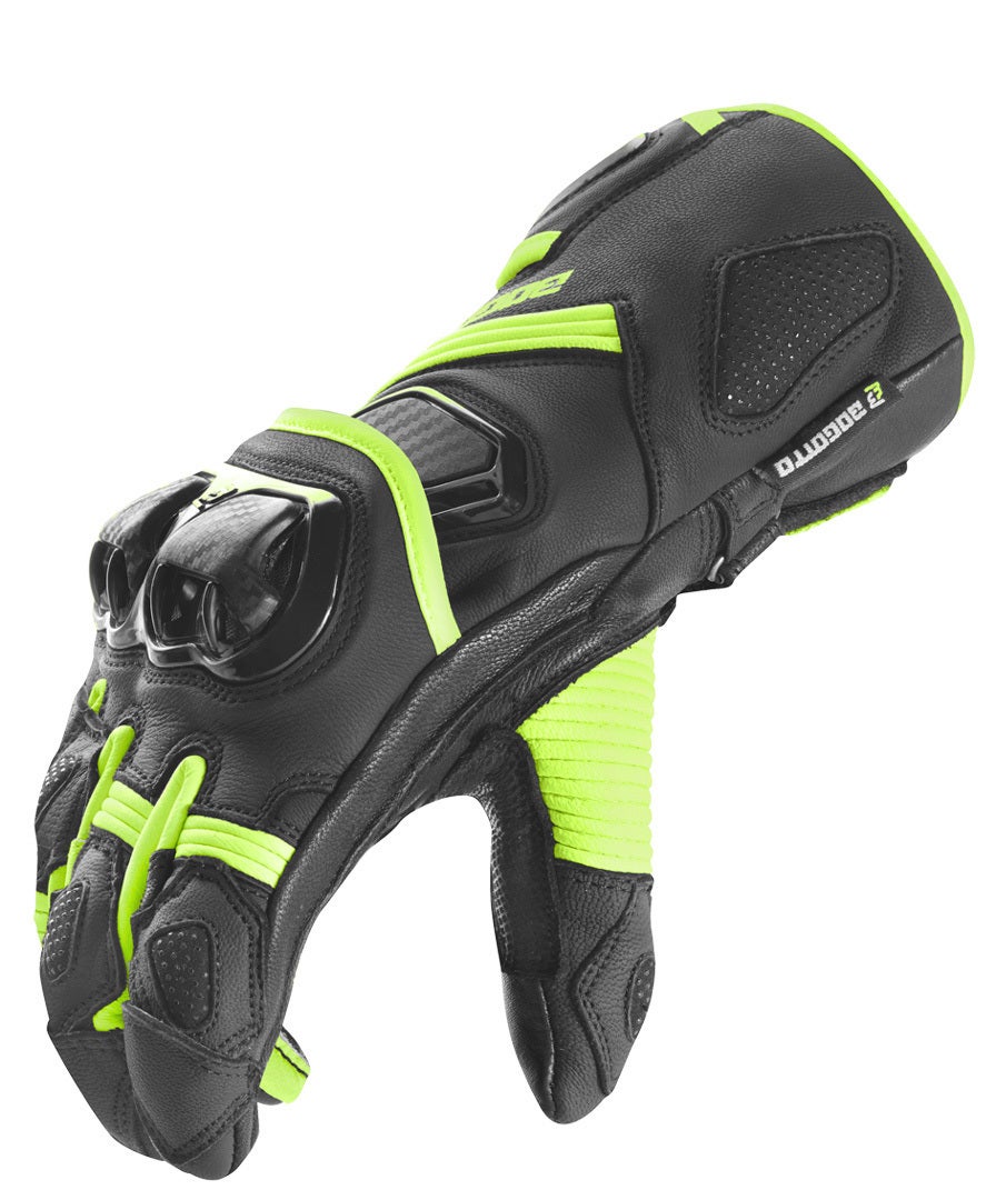 Bogotto Veloce Motorcykel handsker sort/neon S Figur 3