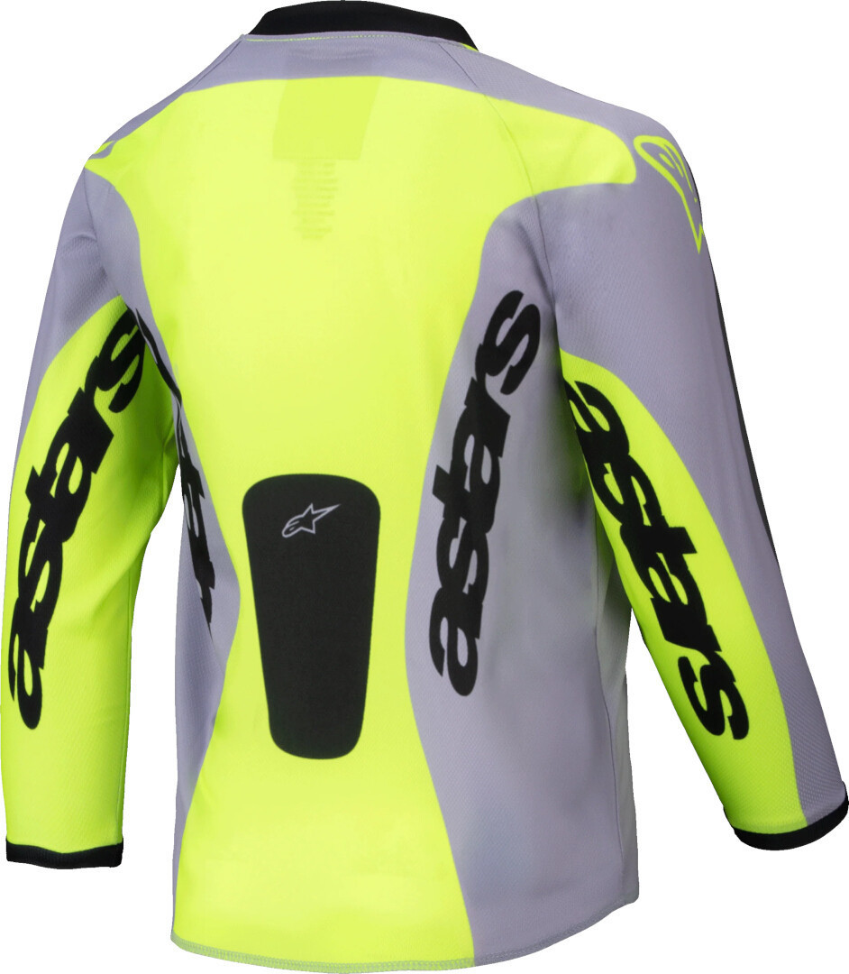 Alpinestars Racer Veil Tricouri de motocross pentru copii gri/galben XS Figura 2