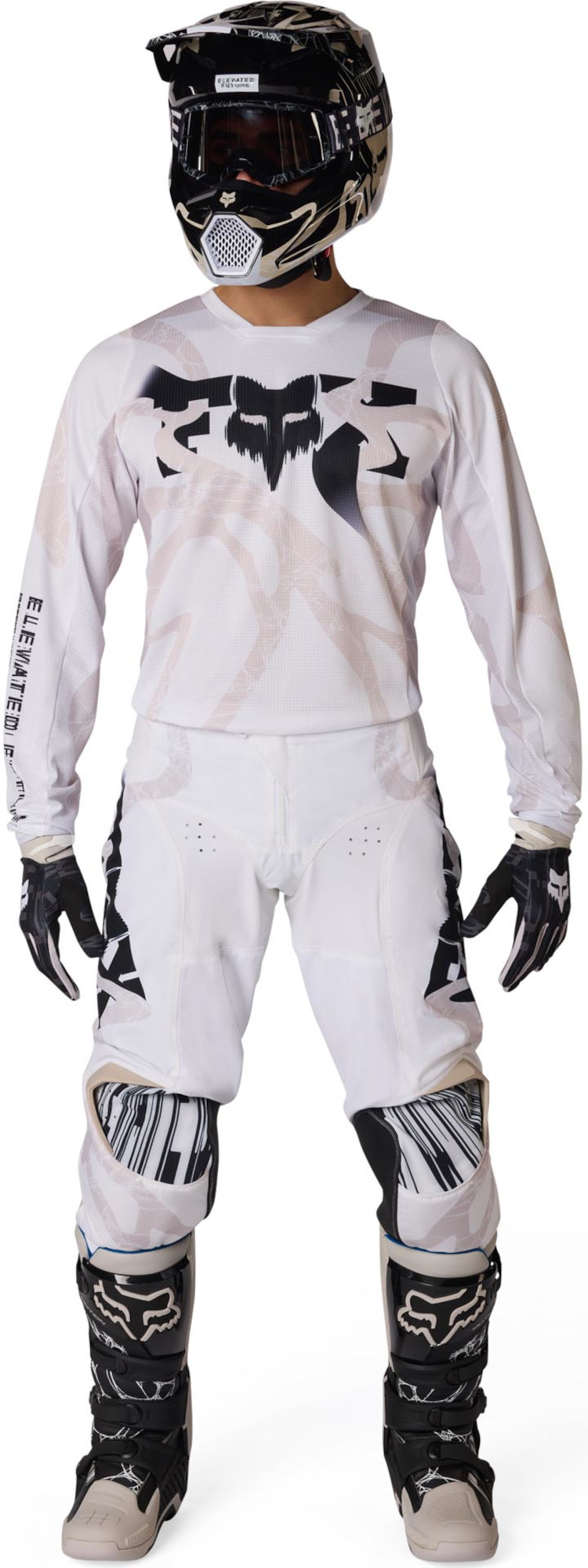 FOX 180 Diffuse Special Edition Pantalon de motocross Blanc/Noir 38 Figure 8