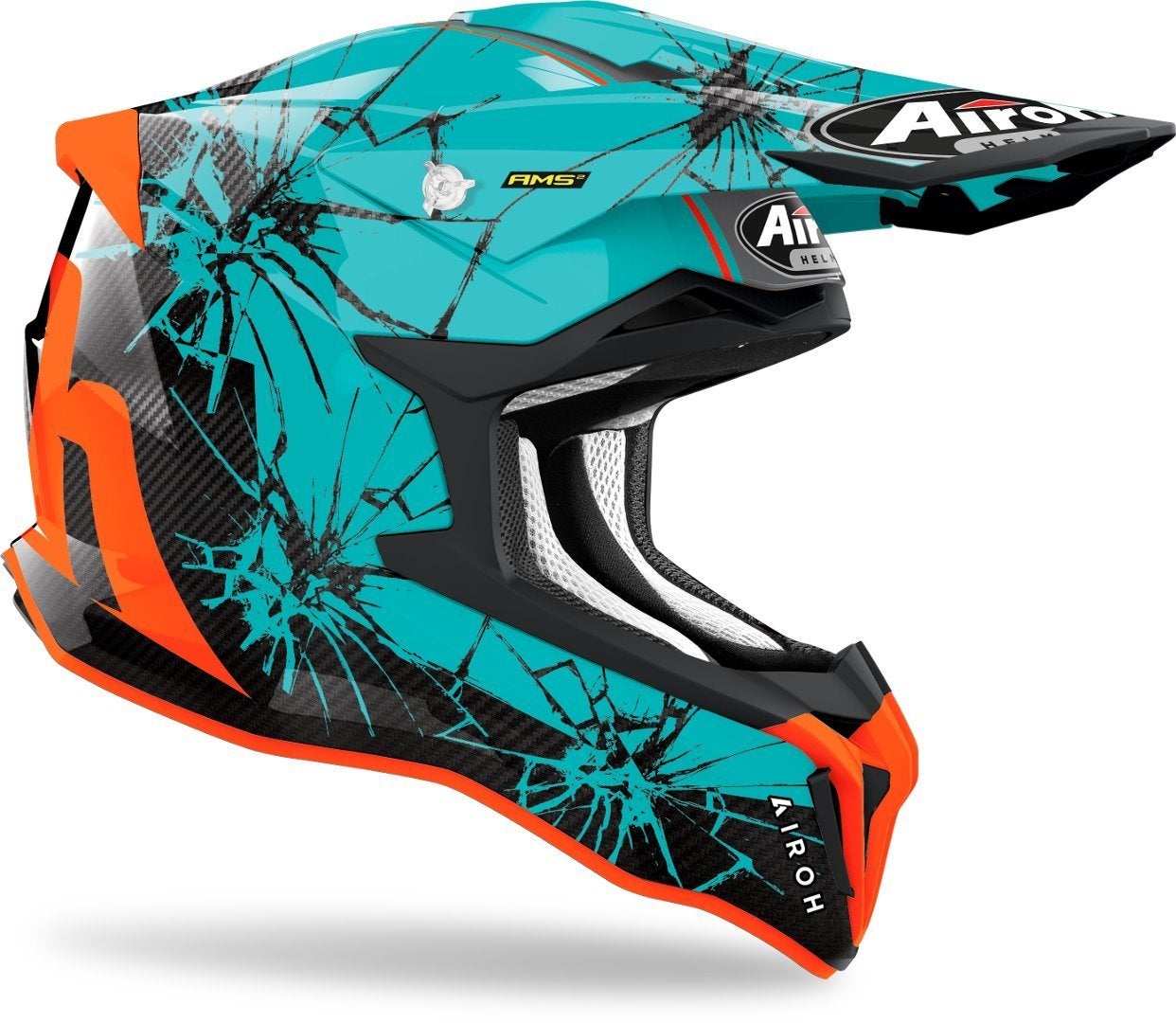 Airoh Strycker Crack Carbon Casco motocross S (55/56) Figura 3
