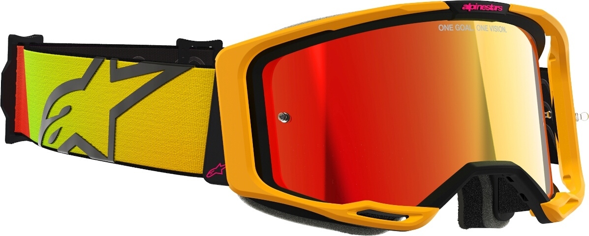 Alpinestars Vision 8 Corp Mirror Ochelari de motocross galben Figura 2