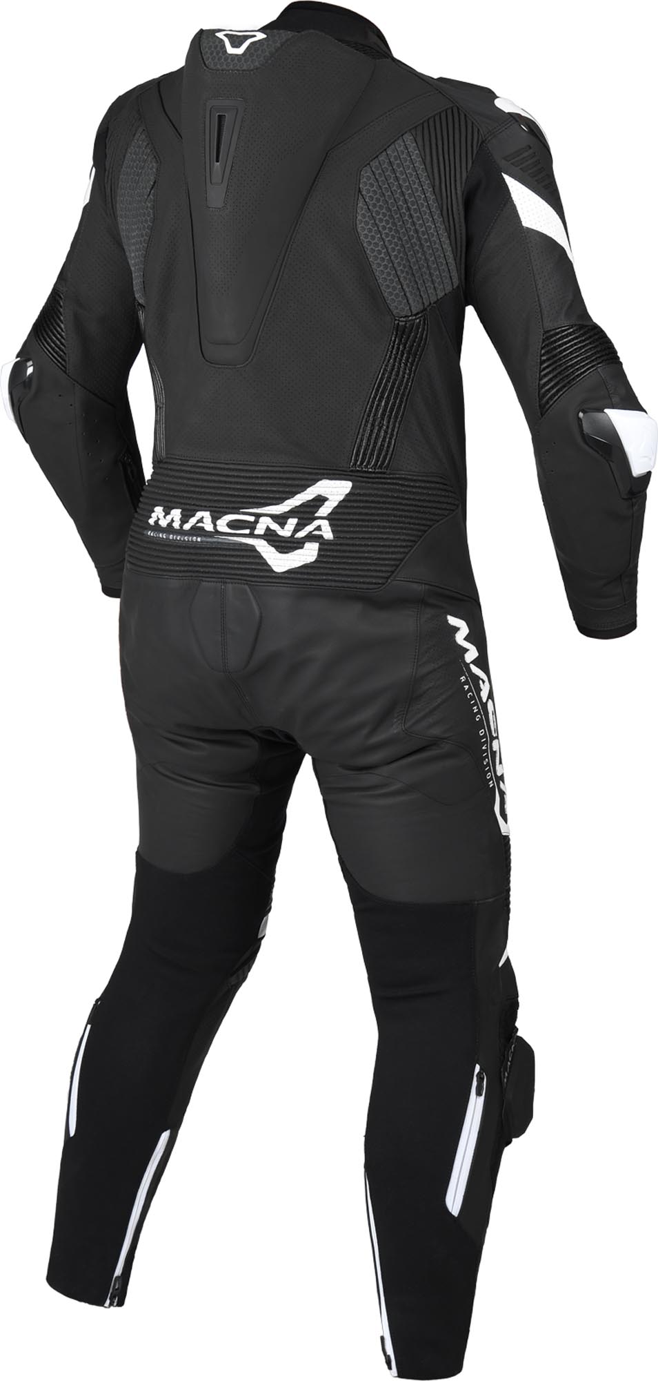 Macna Chromiq One Piece Motorcycle Leather Suit black/white 58 Figure 2