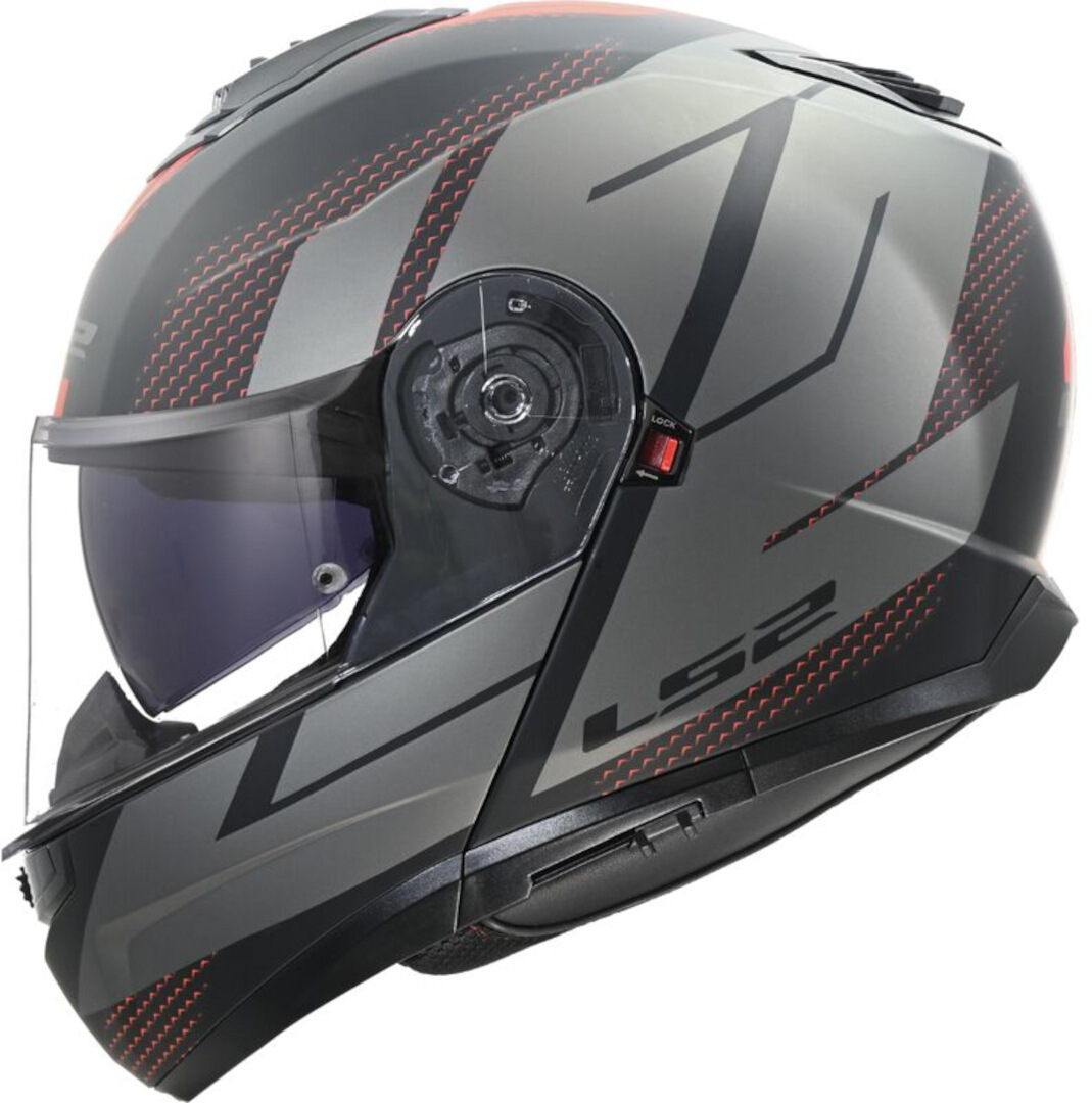 LS2 FF908 Strobe II Code Kypärä Musta matta/harmaa S (55/56) Kuva 1