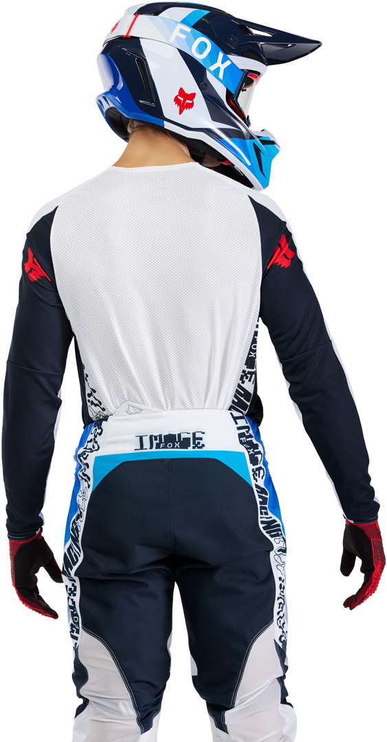 FOX 360 Fade Motocross Jersey weiß/blau XL Abbildung 5