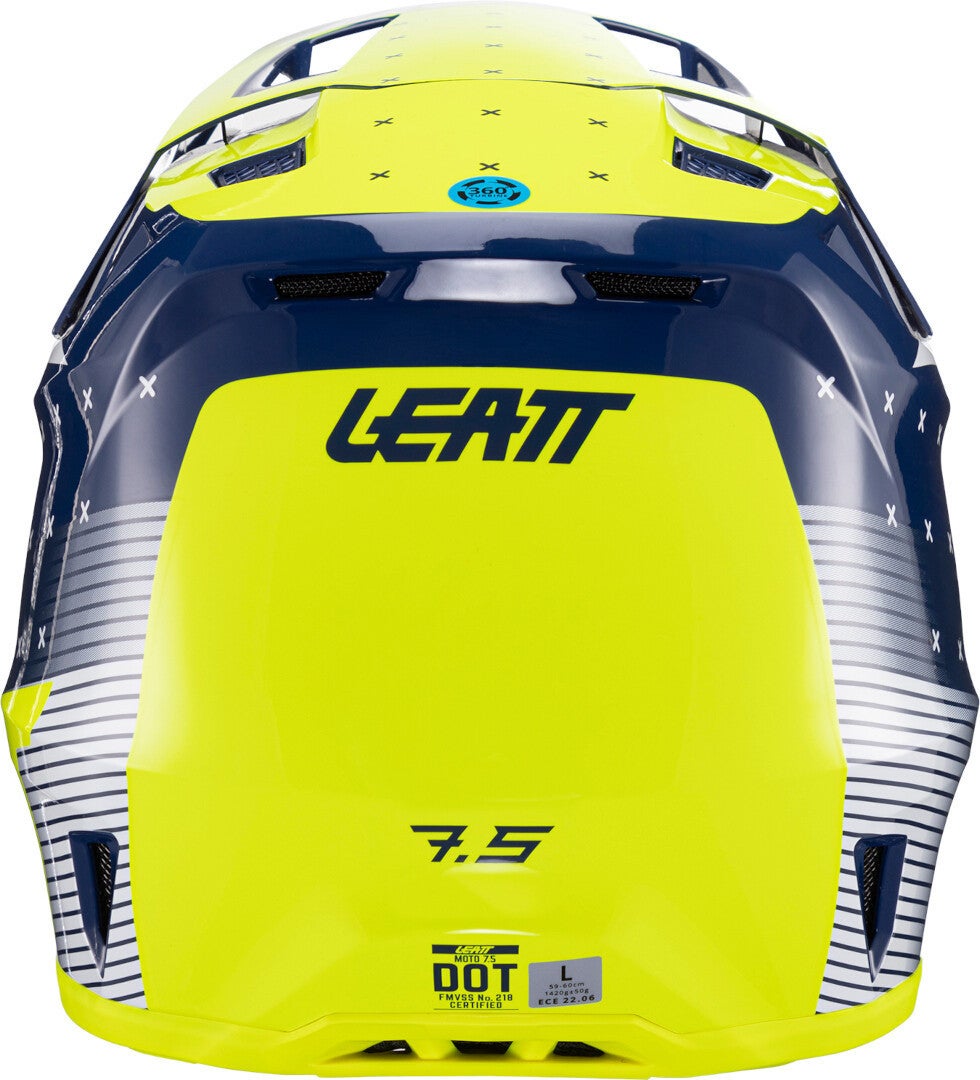 Leatt 7.5 V24 Stripes Motocross Helmet with Goggles blue/green XXL (63/64) Figure 8