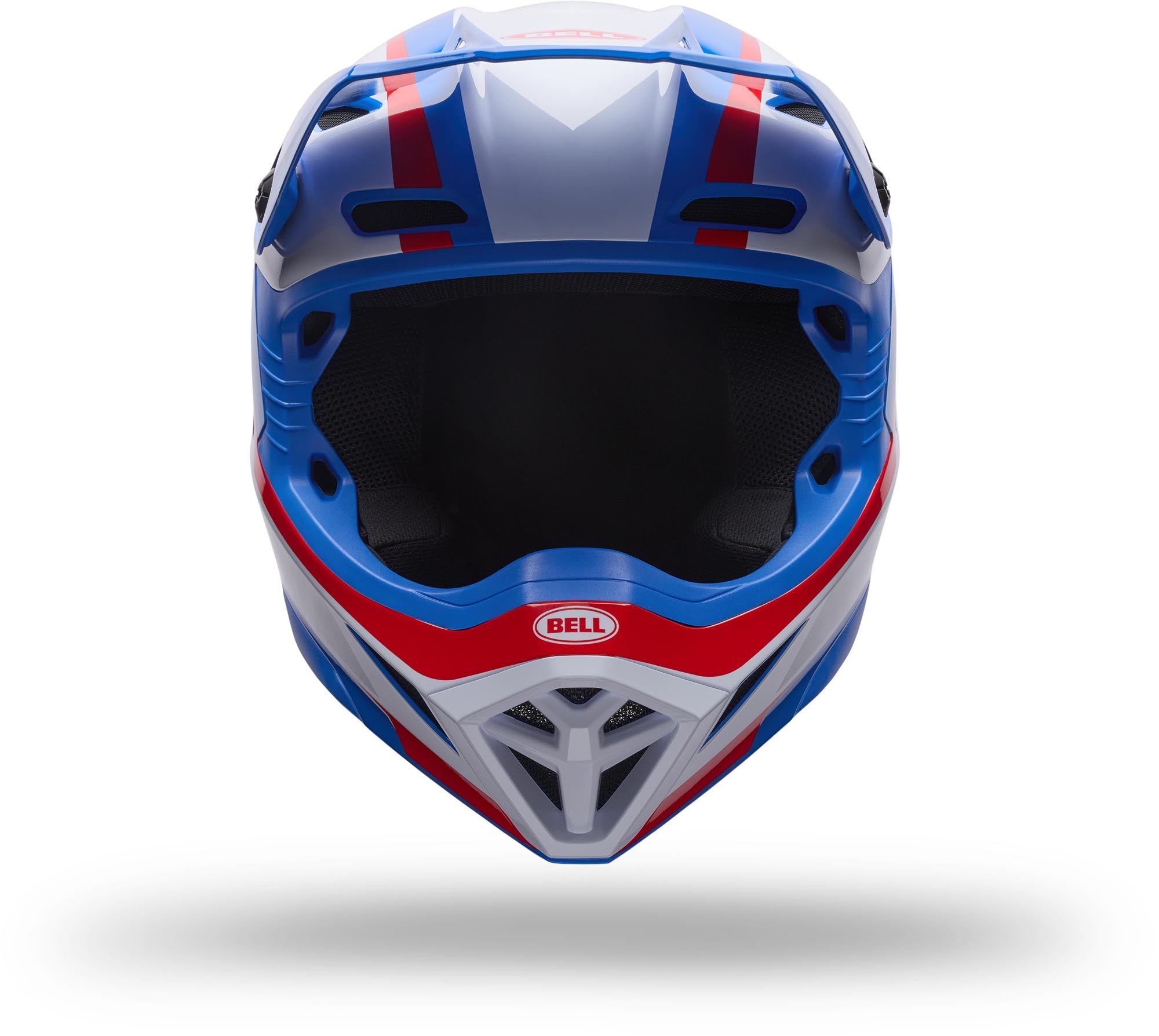 Bell MX-10 MIPS Spiral Casco da motocross giovanile bianco/rosso/blu Y/M (51/52) Figura 3
