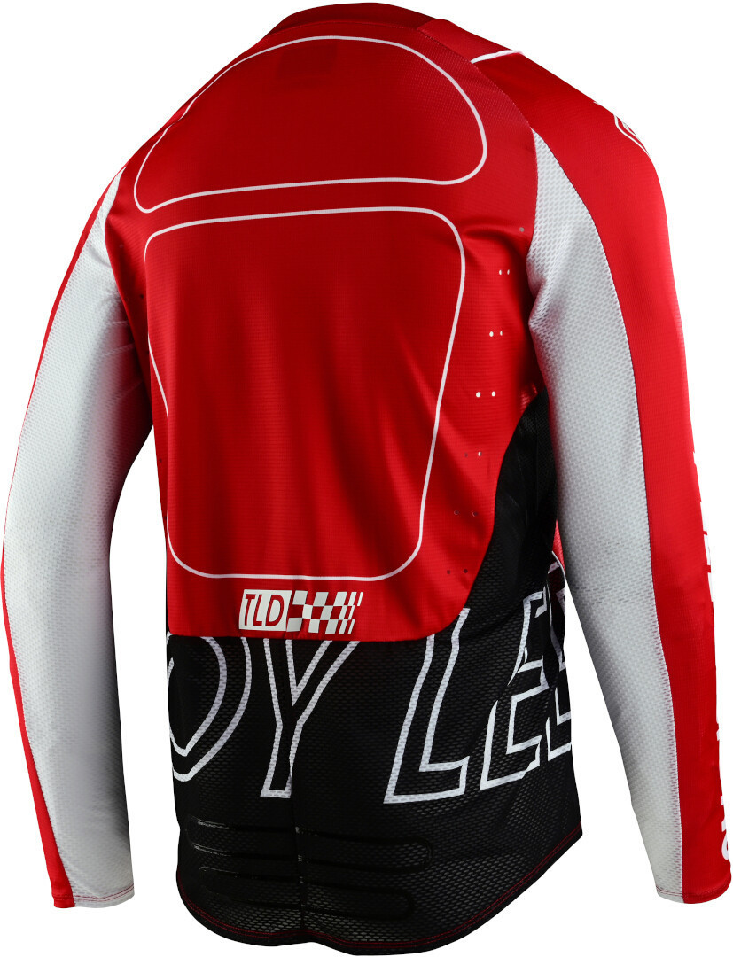 Troy Lee Designs SE Pro Drop In Tricou de motocross Roșu/Alb XXL Figura 2