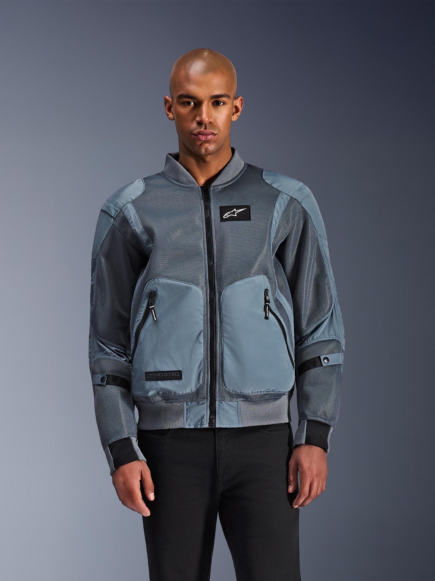 Alpinestars Flight Air Motorcycle Textile Jacket grey/blue S Figure 3
