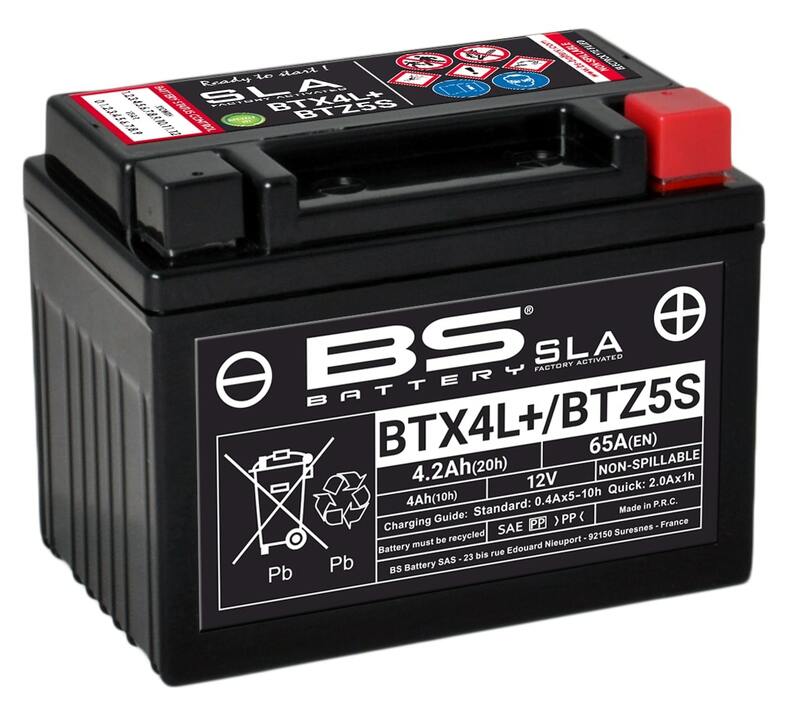 Bateria BS Bateria SLA fără întreținere activată din fabrică - BTX4L+ / BTZ5S Figura 1
