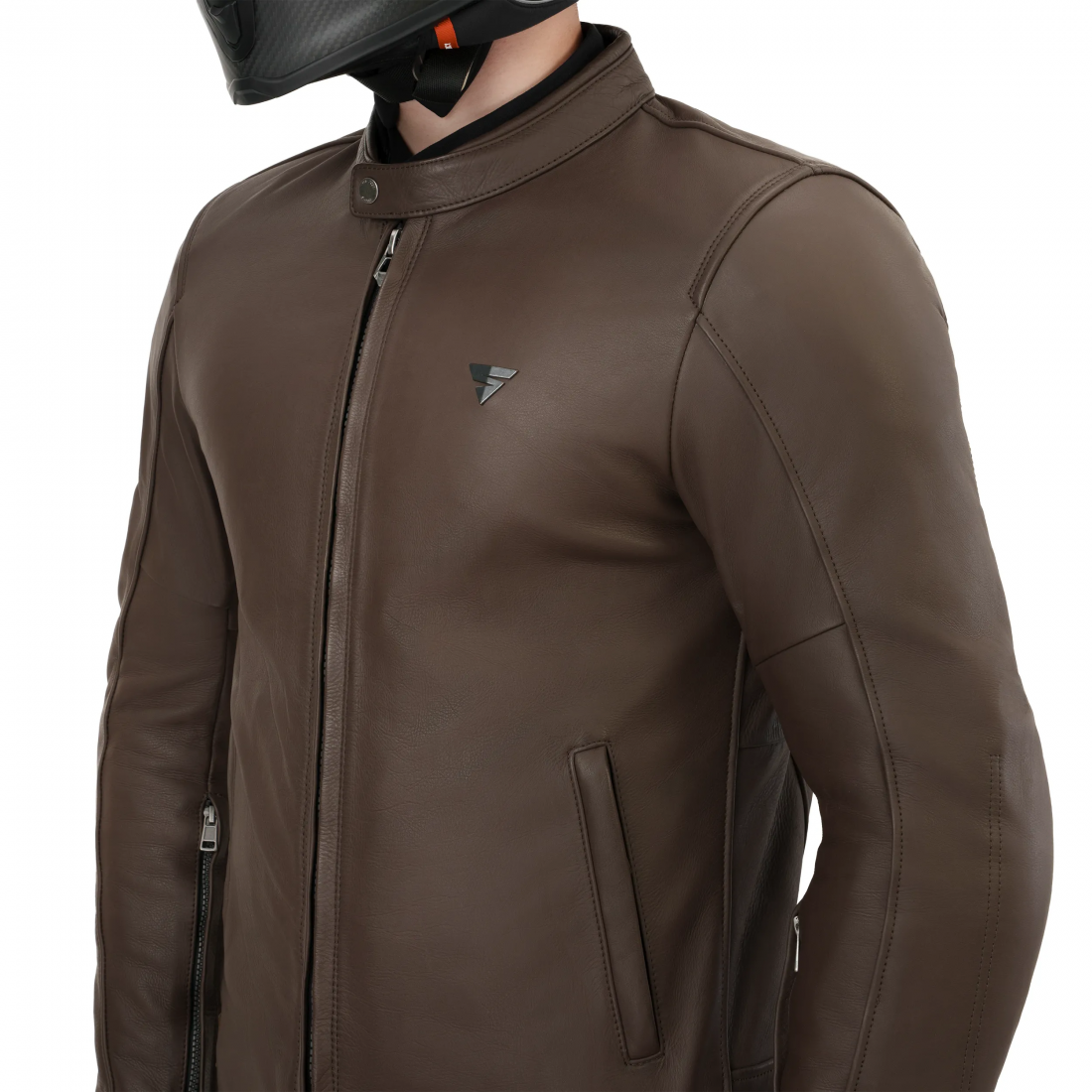 SHIMA Hunter 3.0 摩托车皮夹克 布朗 3XL 图7