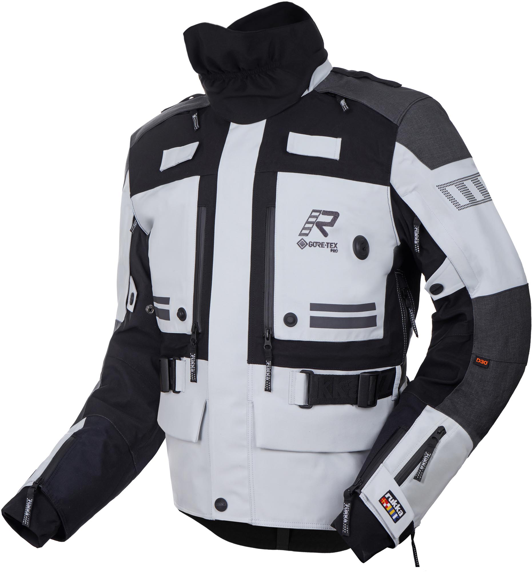 Rukka TitanTrail-R Veste textile moto imperméable Blanc/Gris/Noir 58 Figure 1