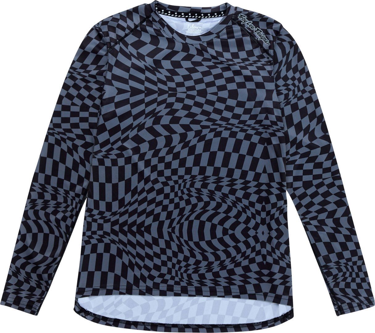 Troy Lee Designs Lilium LS Twisted Checkers Ladies Cykeltrøje sort/grå XL Figur 1
