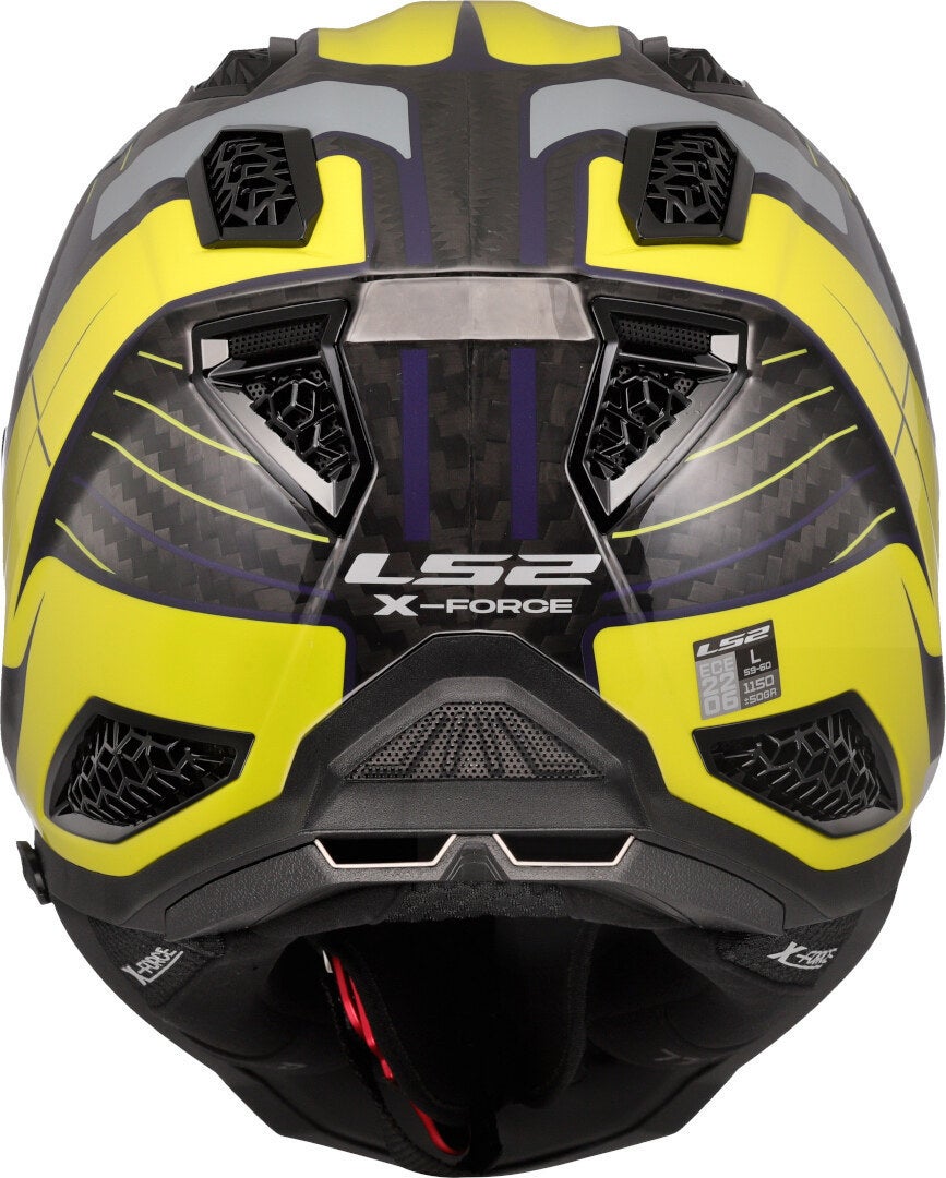 LS2 MX703 X-Force Galuo Carbon Motocross Helm gelb/grau S (55/56) Abbildung 4
