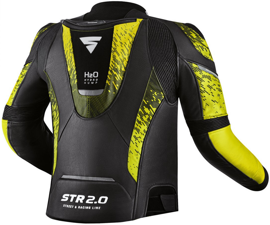 SHIMA STR 2.0 Motorcycle Leather Jacket black/yellow 48 Figure 2