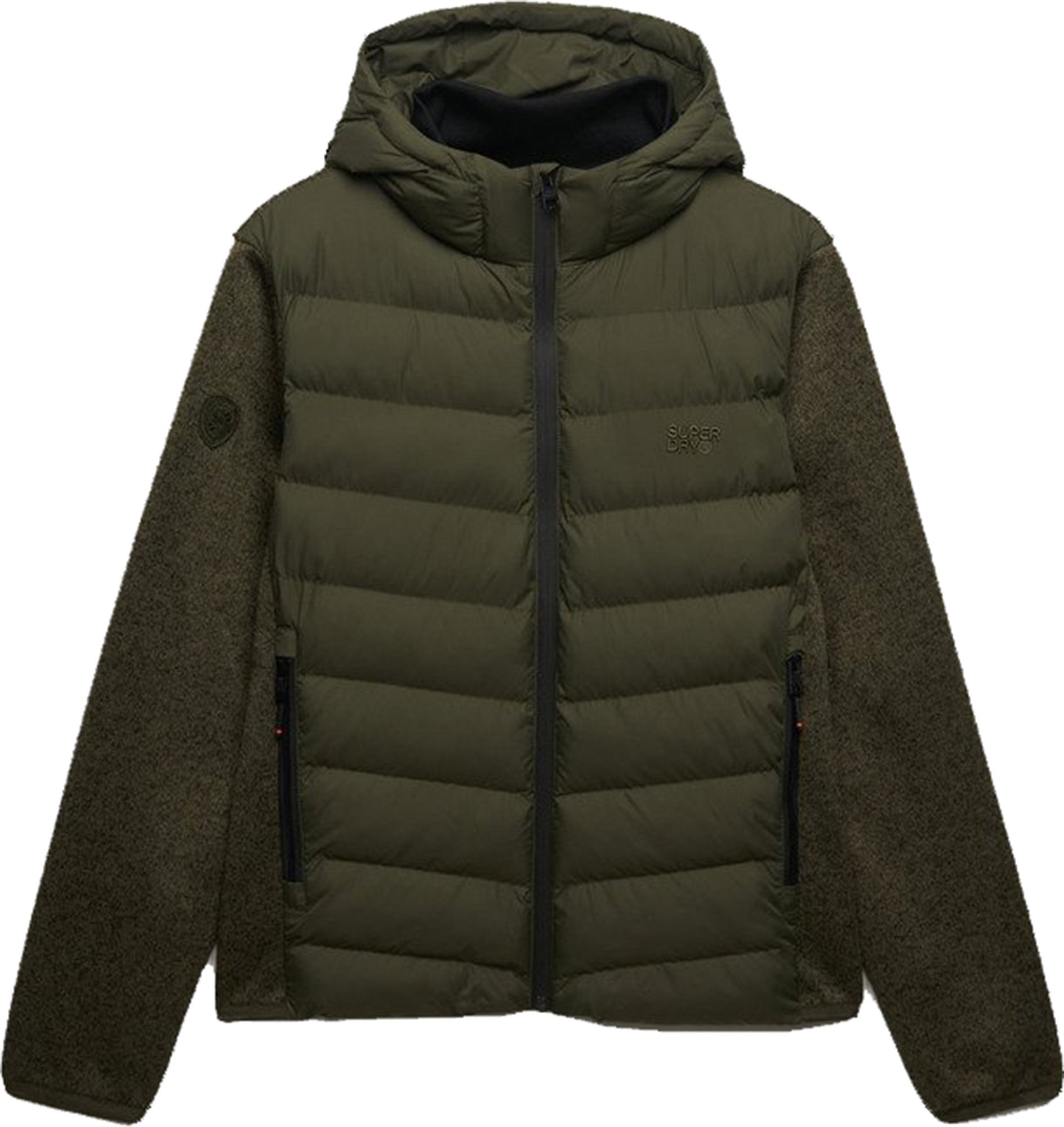 Superdry & Co Hybrydowy kardigan Zielona/Khaki L Rysunek 1