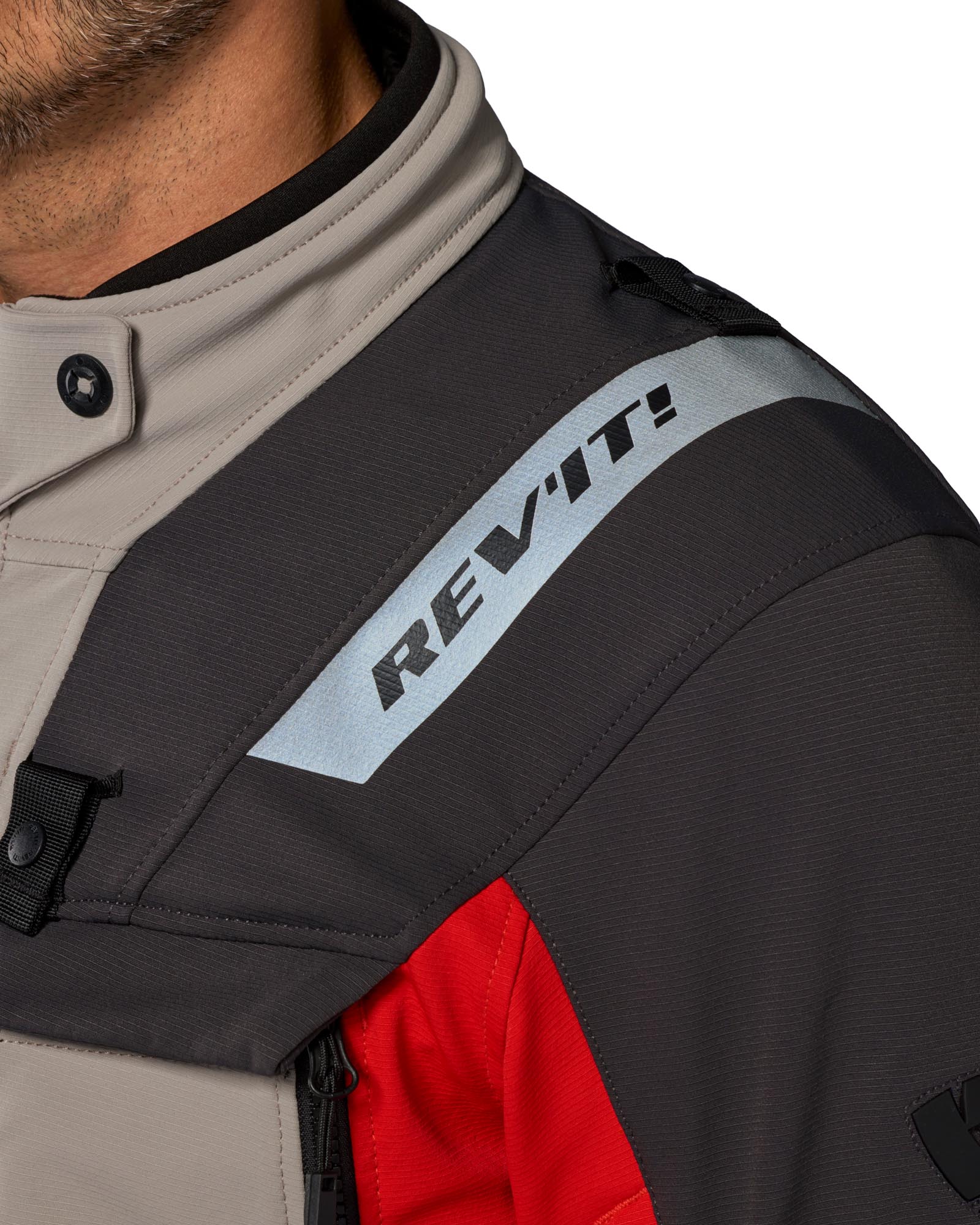 Revit Defender 4 GTX Veste textile moto imperméable anthracite/rouge M Figure 18