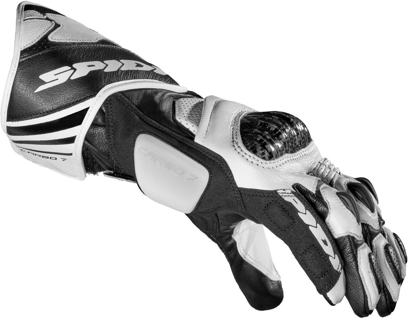 Spidi Carbo 7 Motorcykel handsker Sort/hvid S Figur 2