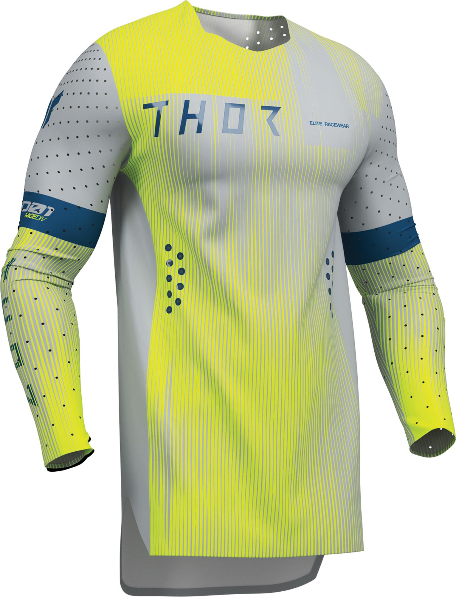 Thor Sportmode Vanish Motocross-trui grijs/geel S Figuur 4
