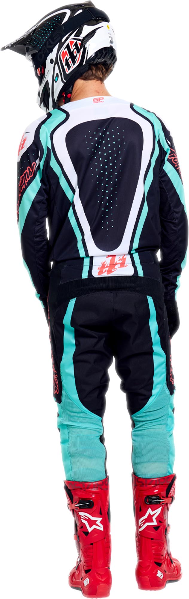 Troy Lee Designs GP Pro Roller Motocrossbroek Zwart/turquoise 38 Figuur 14